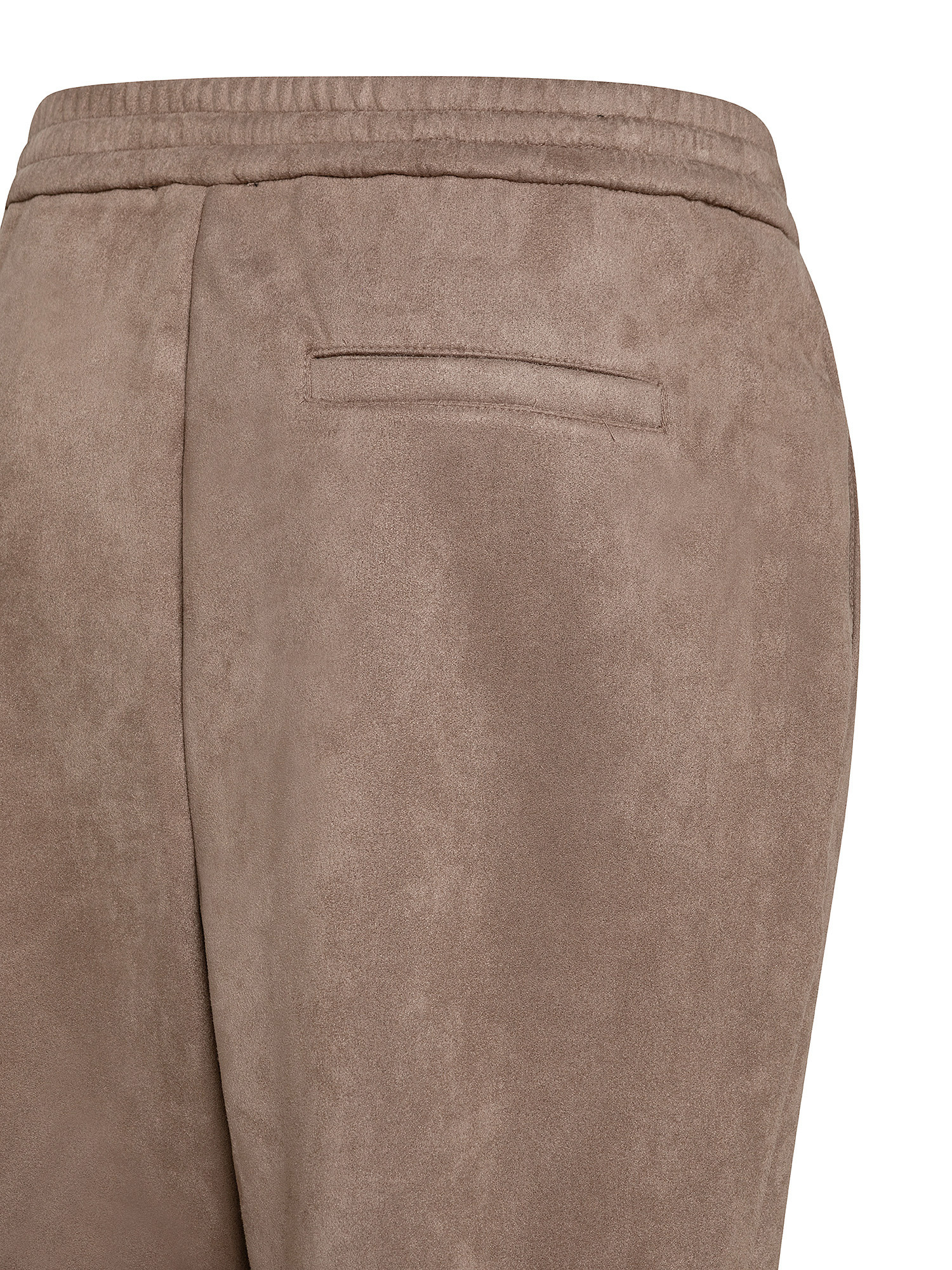 Suede jogger trousers, Brown, large image number 2