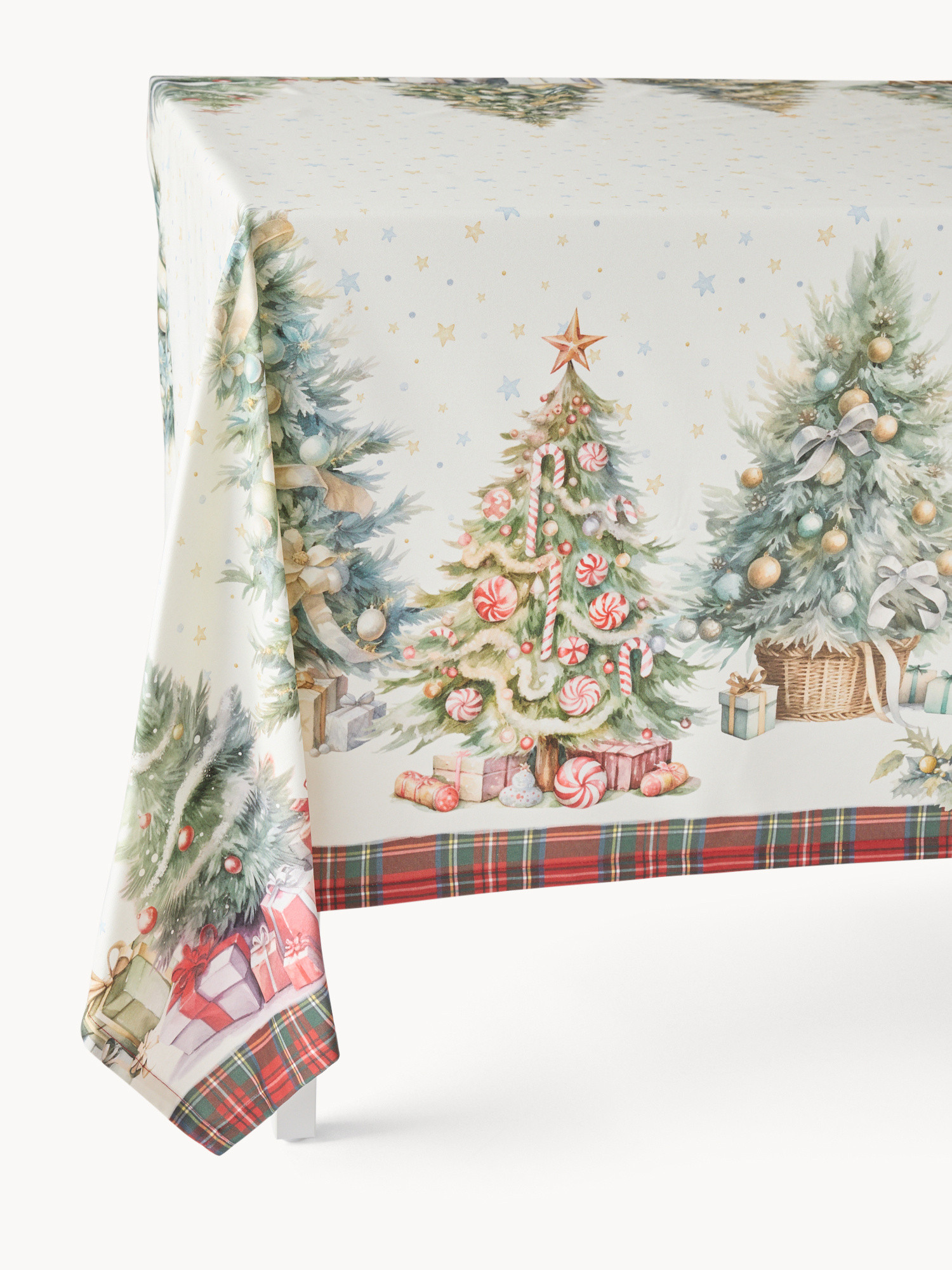 Gloriosa Pure Cotton Drill Tablecloth by Tessitura Randi, White, large image number 0