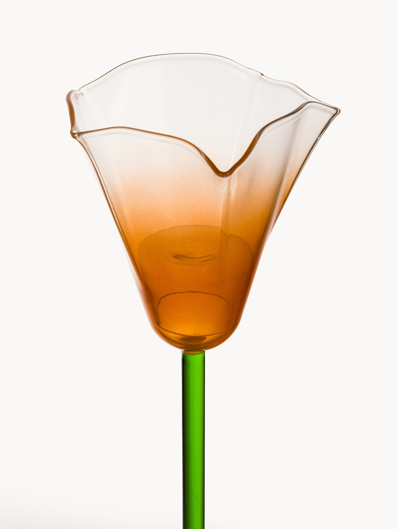 Porta t-light in vetro borosilicato, Arancione, large image number 1