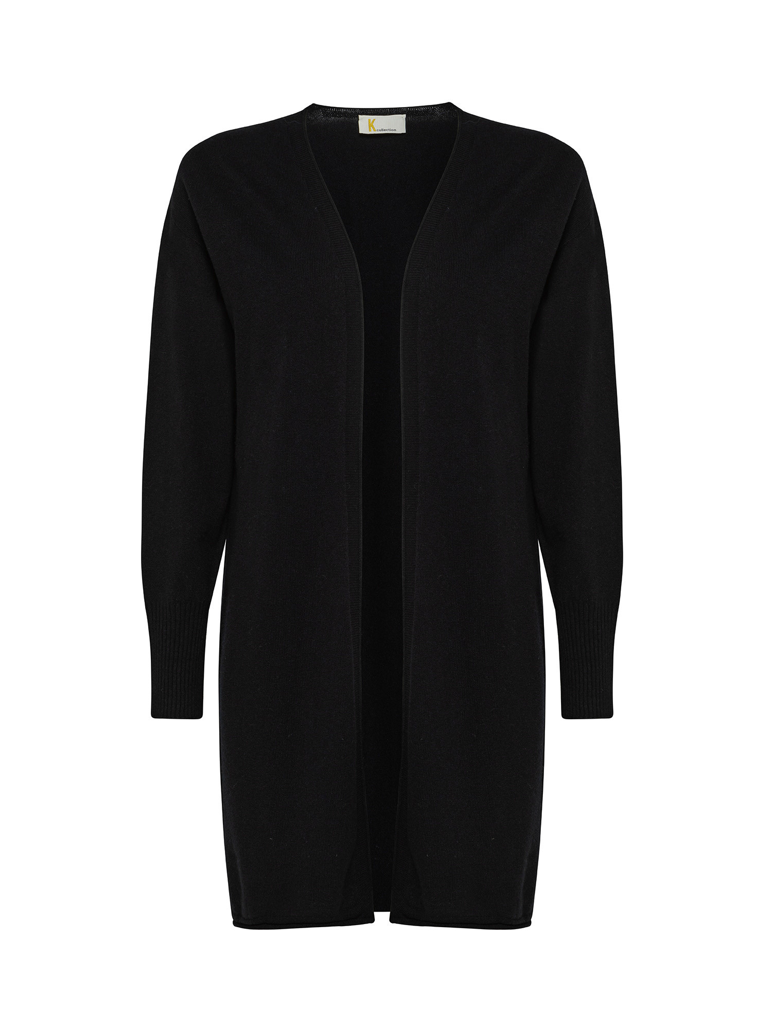 K Collection - Long cardigan, Black, large image number 0