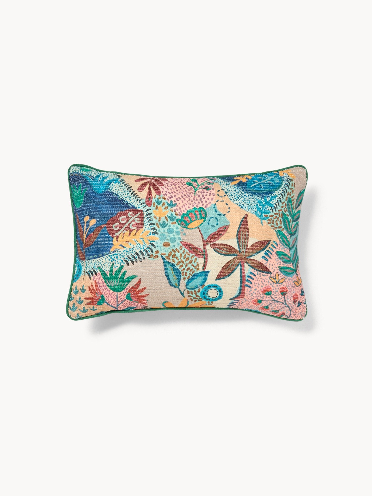 Botanical print cushion, 33x53cm - Discounted Price, Multicolor, large image number 0