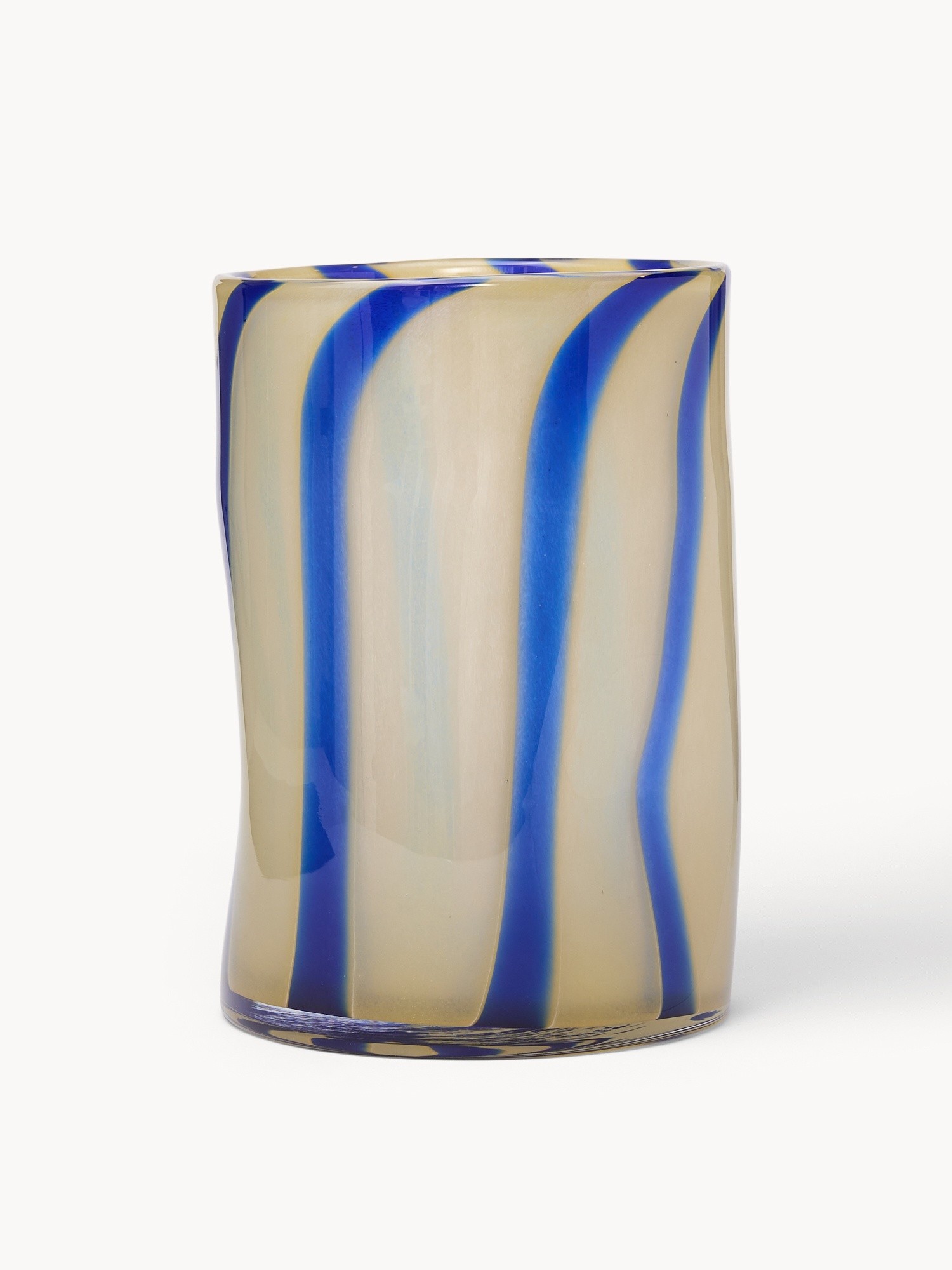 Candeliere in vetro colorato in pasta, Bianco/Blu, large image number 0