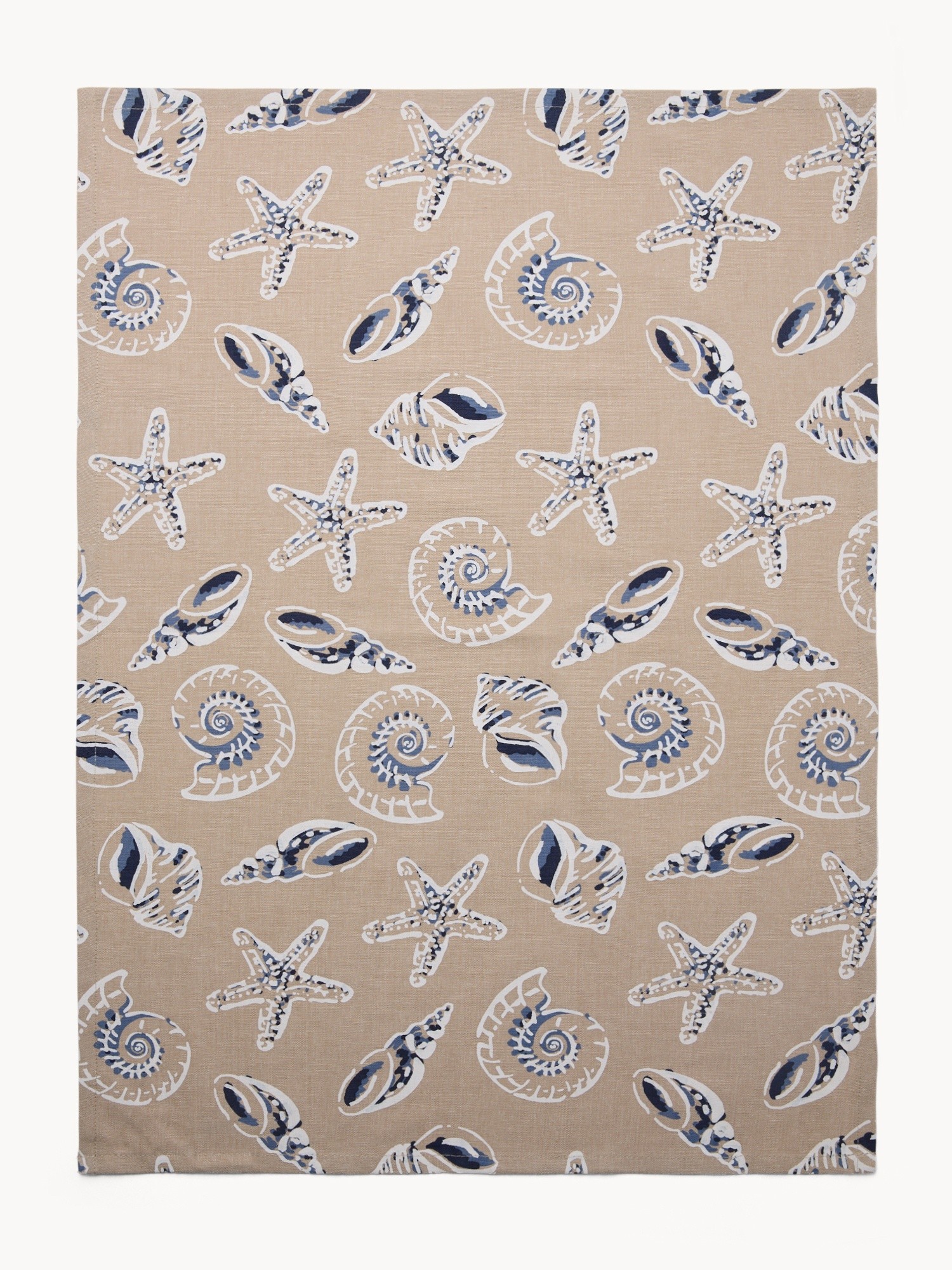 Set of 2 nautical-themed cotton tea towels - Introductory price, Indigo Blue, large image number 1