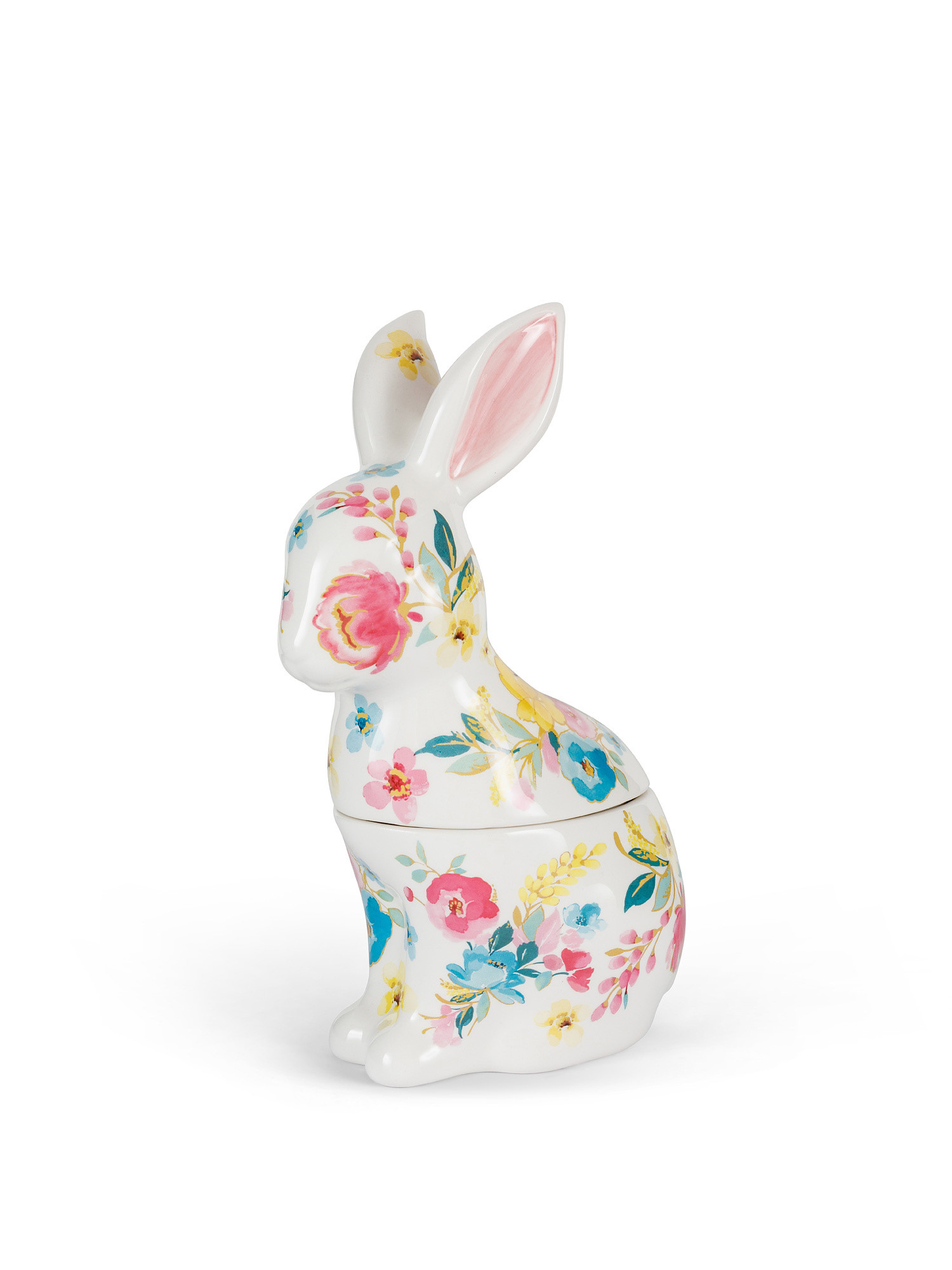 Bunny-shaped ceramic jar, White, large image number 0