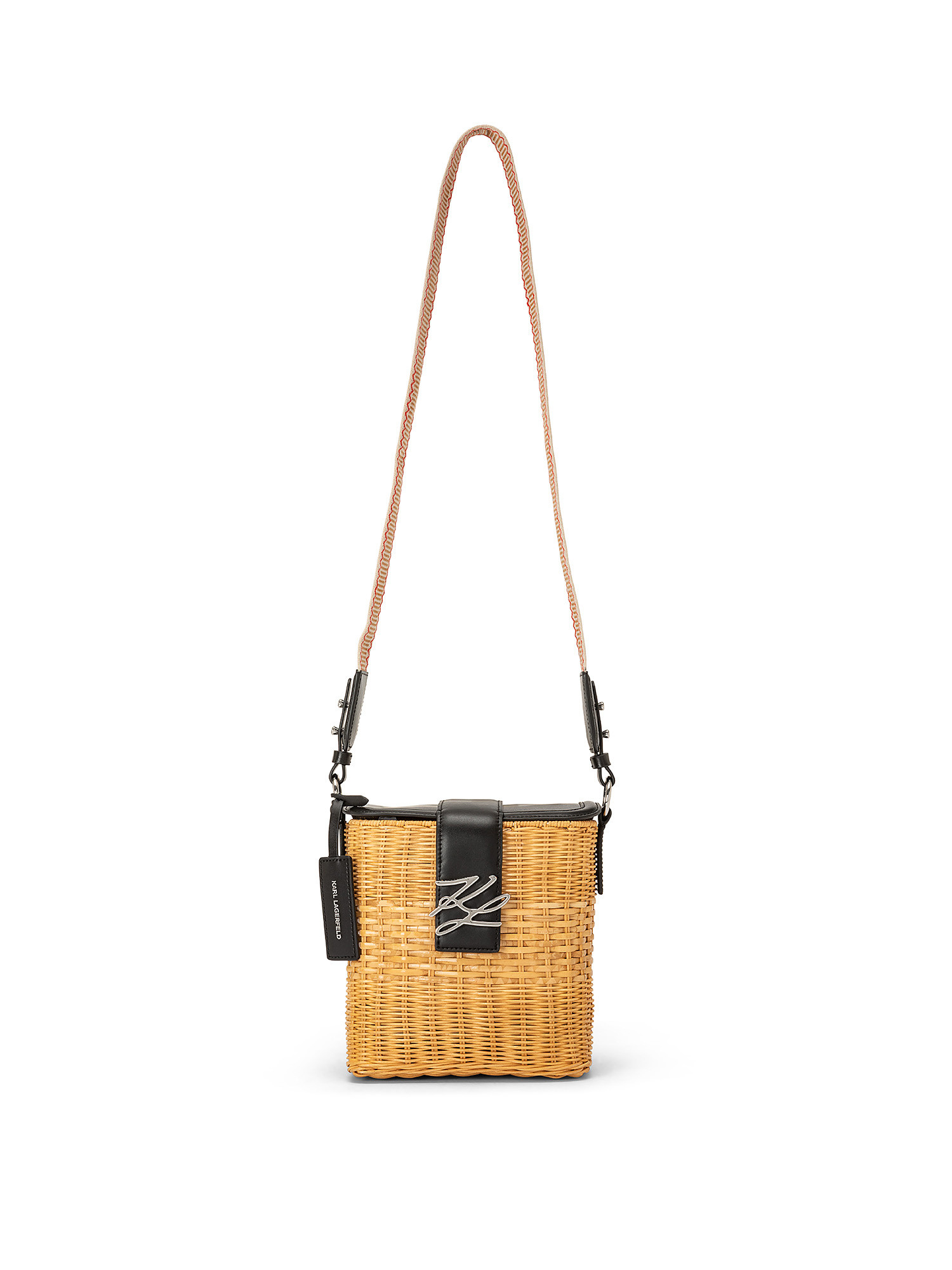 Autograph wicker crossbody, Black, large image number 0