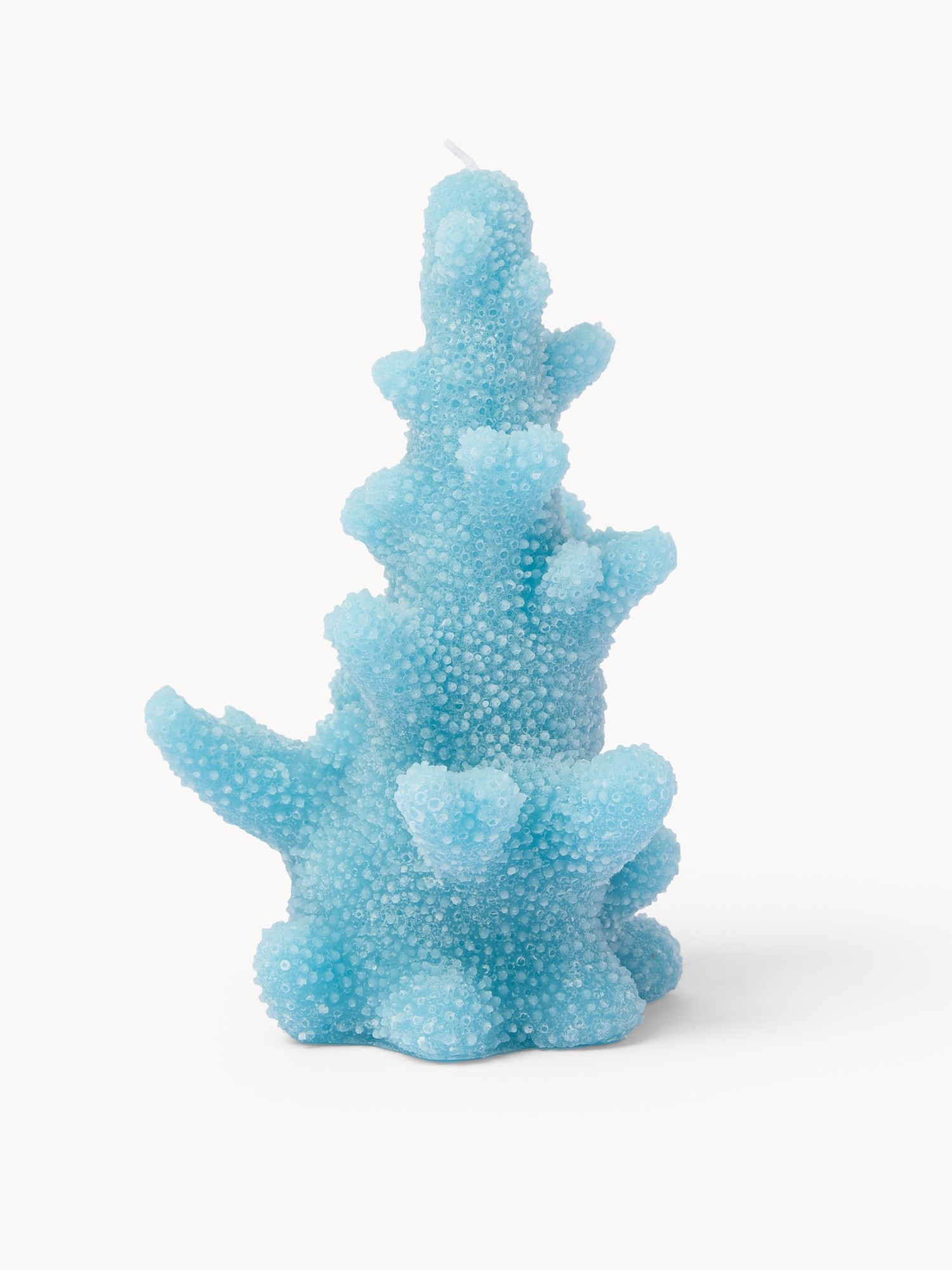 Coral-shaped candle, Light Blue, large image number 0