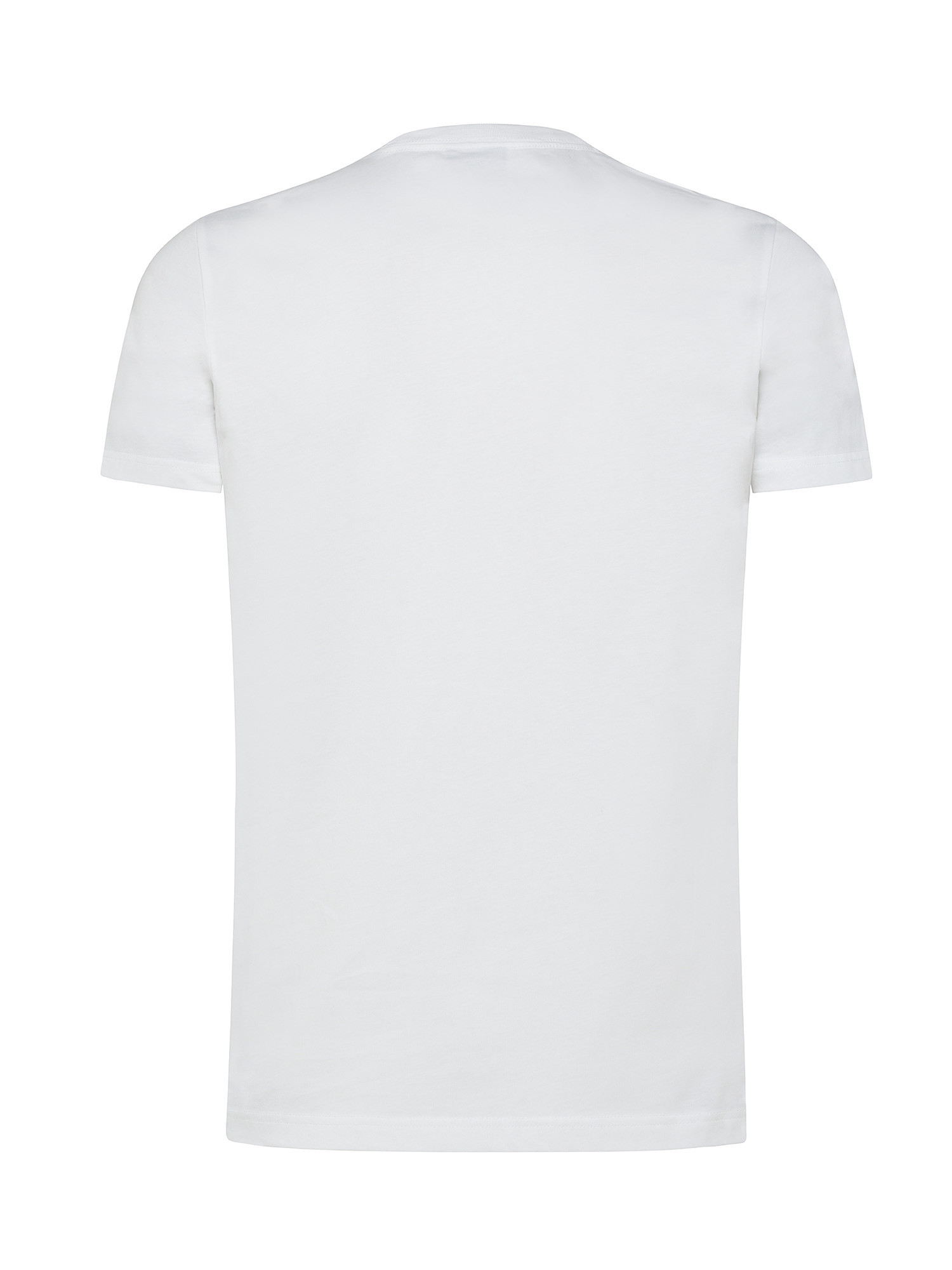 Paul Smith - Slim fit cotton T-shirt with brush strokes print, White, large image number 1