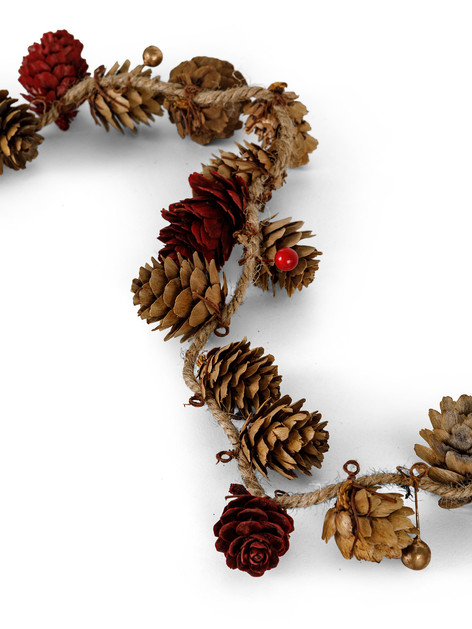 Pine cones wreath, Red, large image number 1