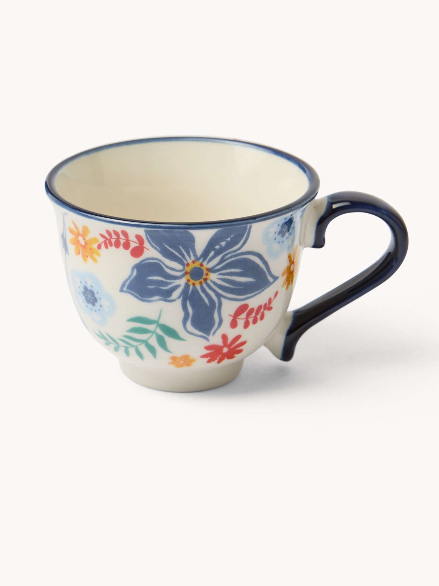 Tazze caff&egrave; in new bone china motivo fiori - Prezzo di lancio, Multicolor, large image number 1