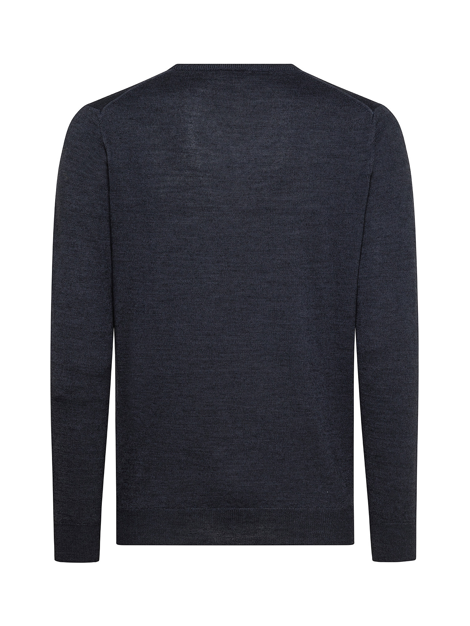 Merino Blend V-neck sweater - Machine washable, Blue, large image number 1