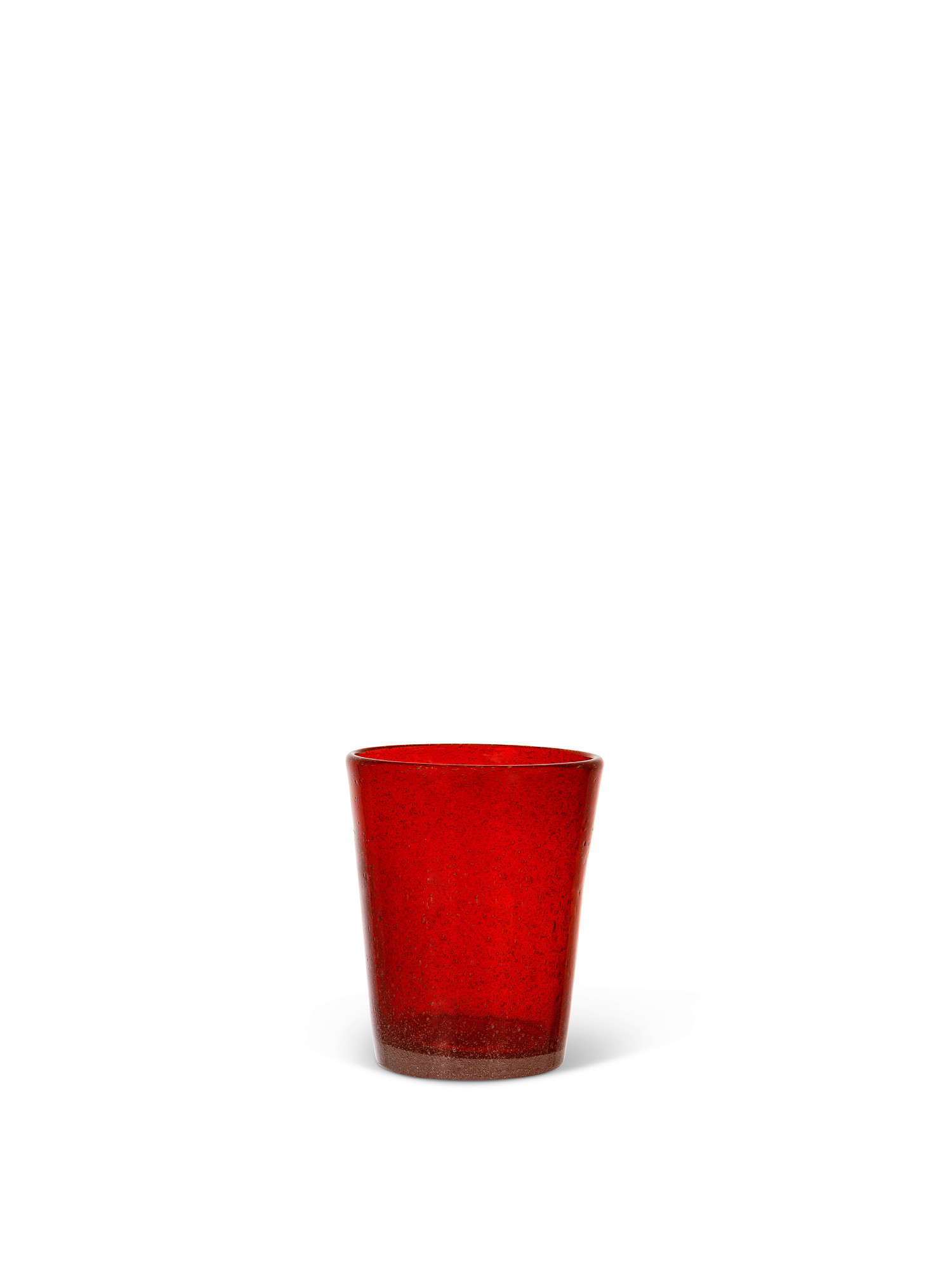 Bicchiere vetro colorato in pasta Matera, Rosso, large image number 0