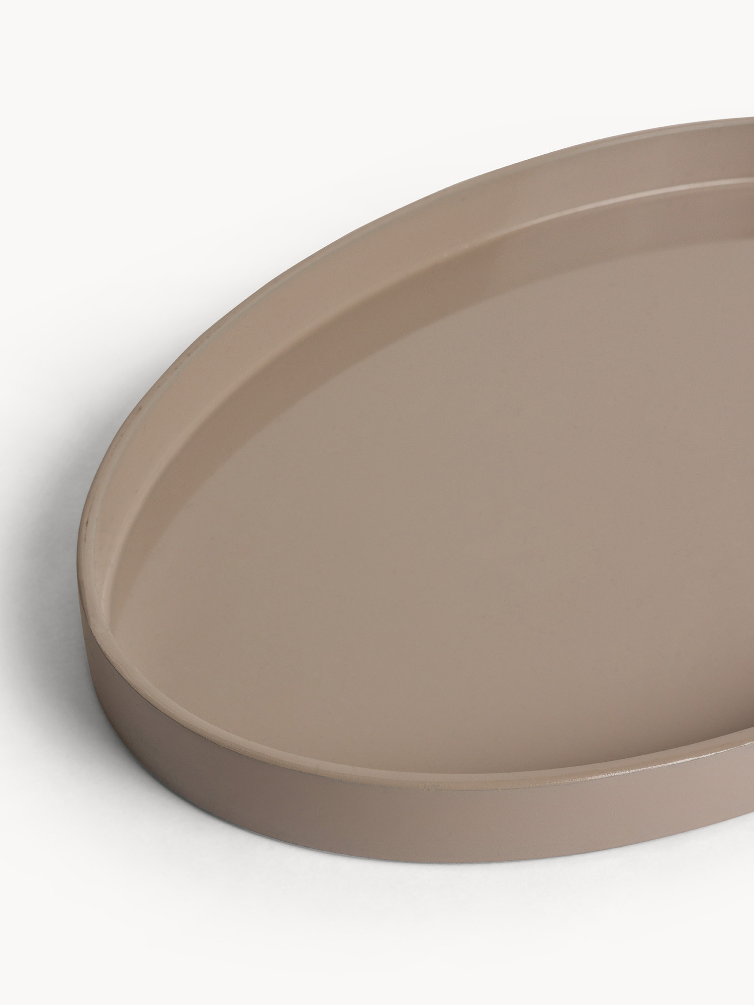 Plastic tray with a plain color, Dark Beige, large image number 1