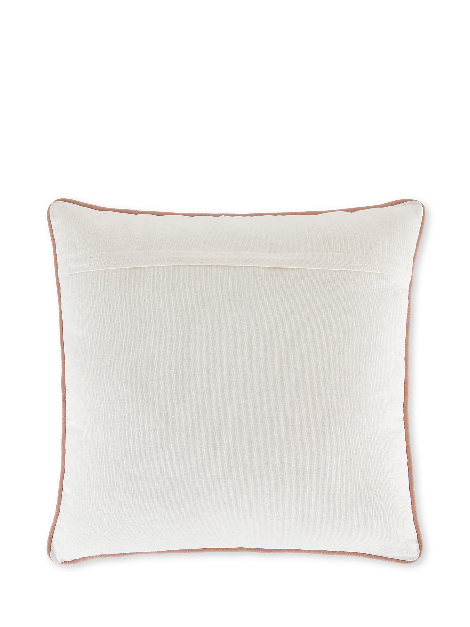 Cuscino ricamo marino 45x45cm, Bianco, large image number 1