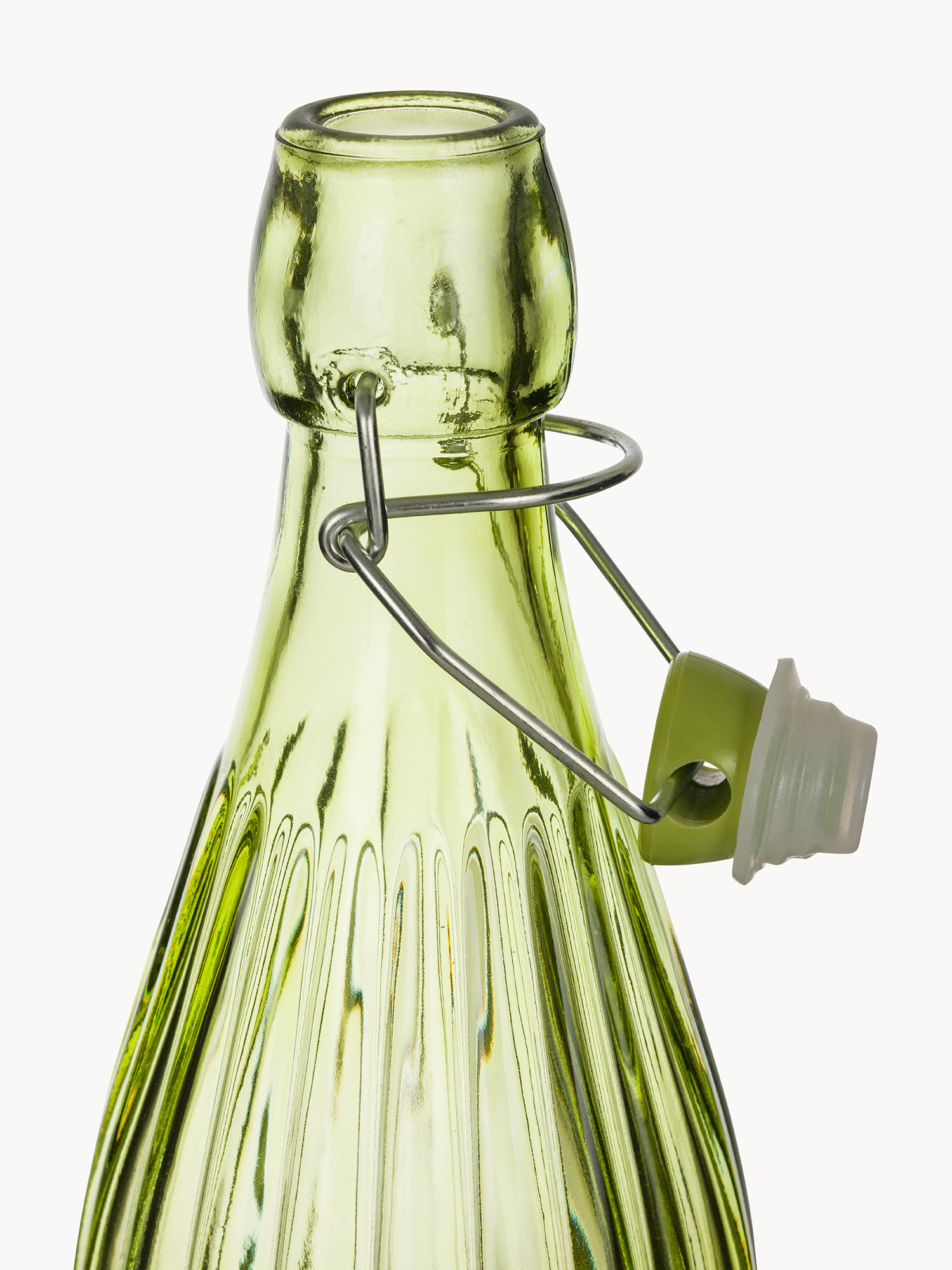 Jungle sprayed glass bottle, Multicolor, large image number 1