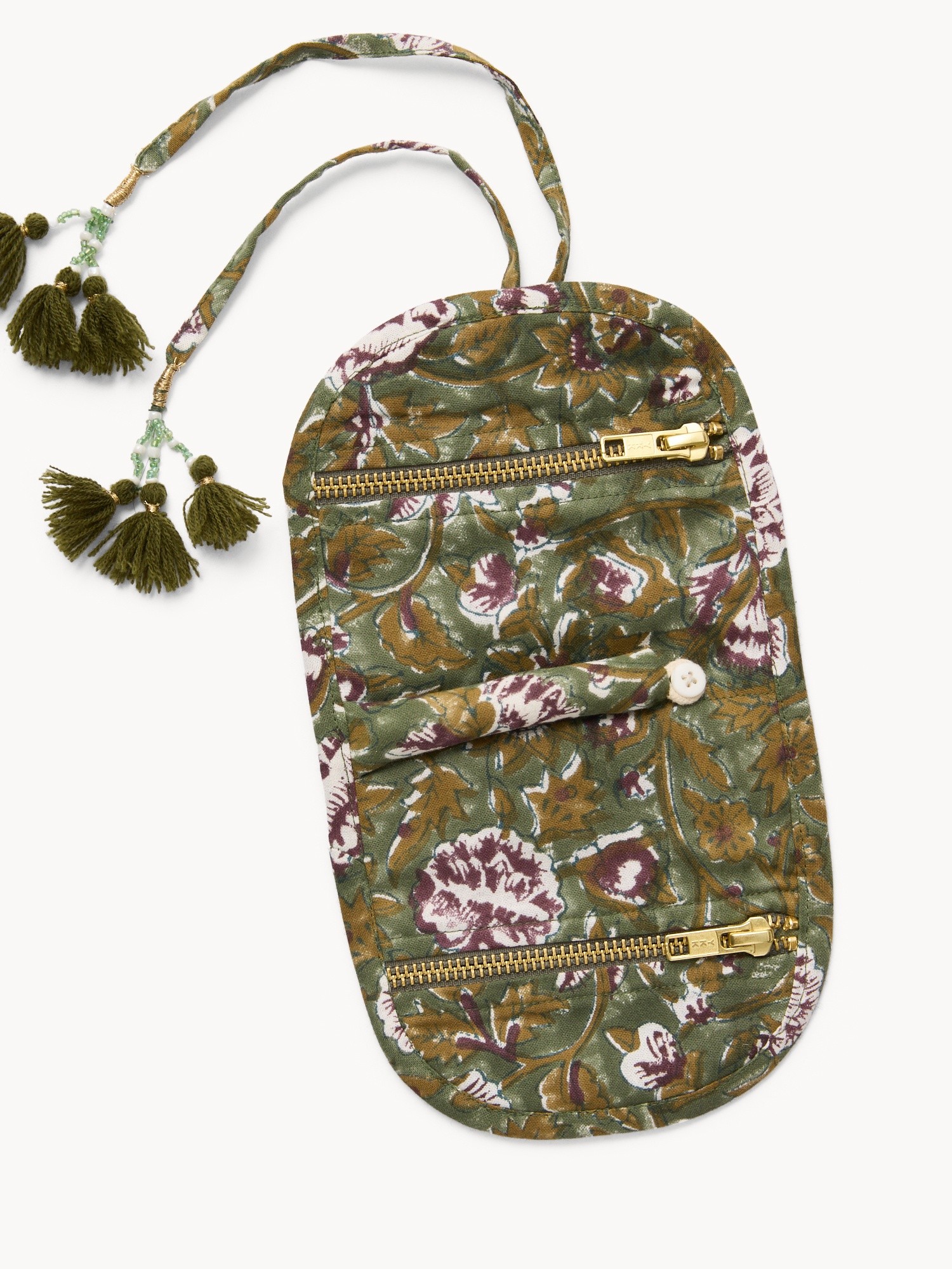 Portagioie in tessuto stampato, Multicolor, large image number 0