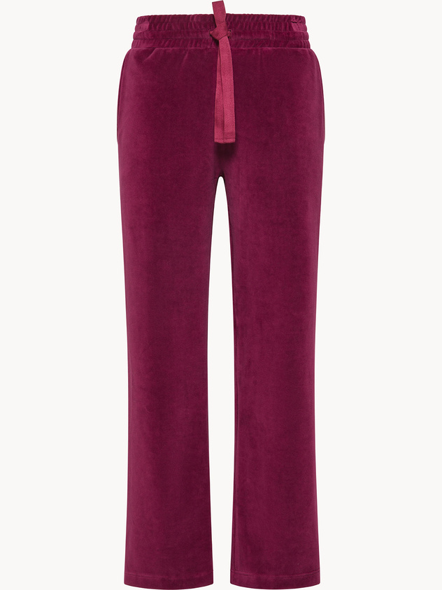 Velvet palazzo pants