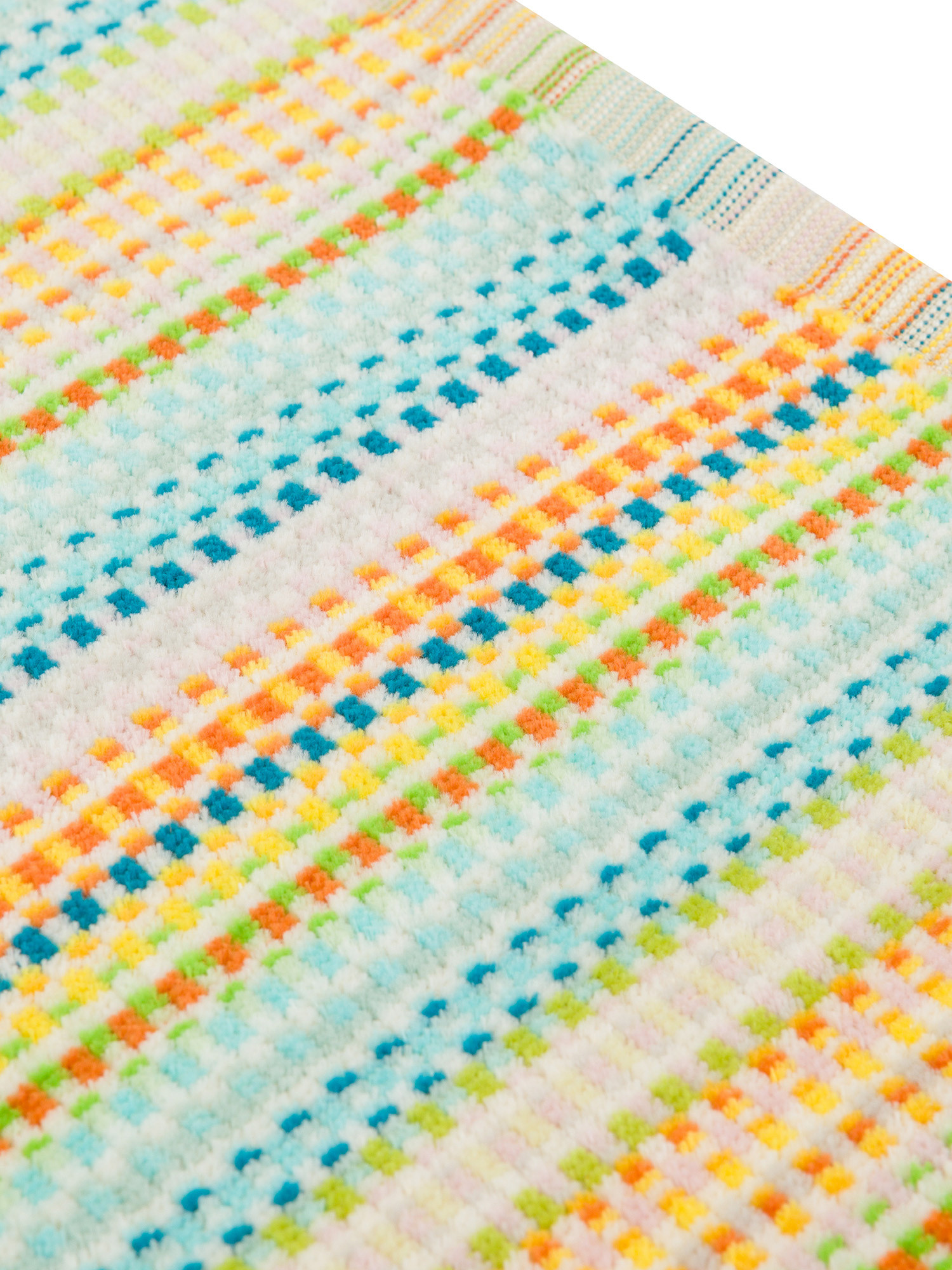 Asciugamano in spugna di cotone motivo righine, Multicolor, large image number 2