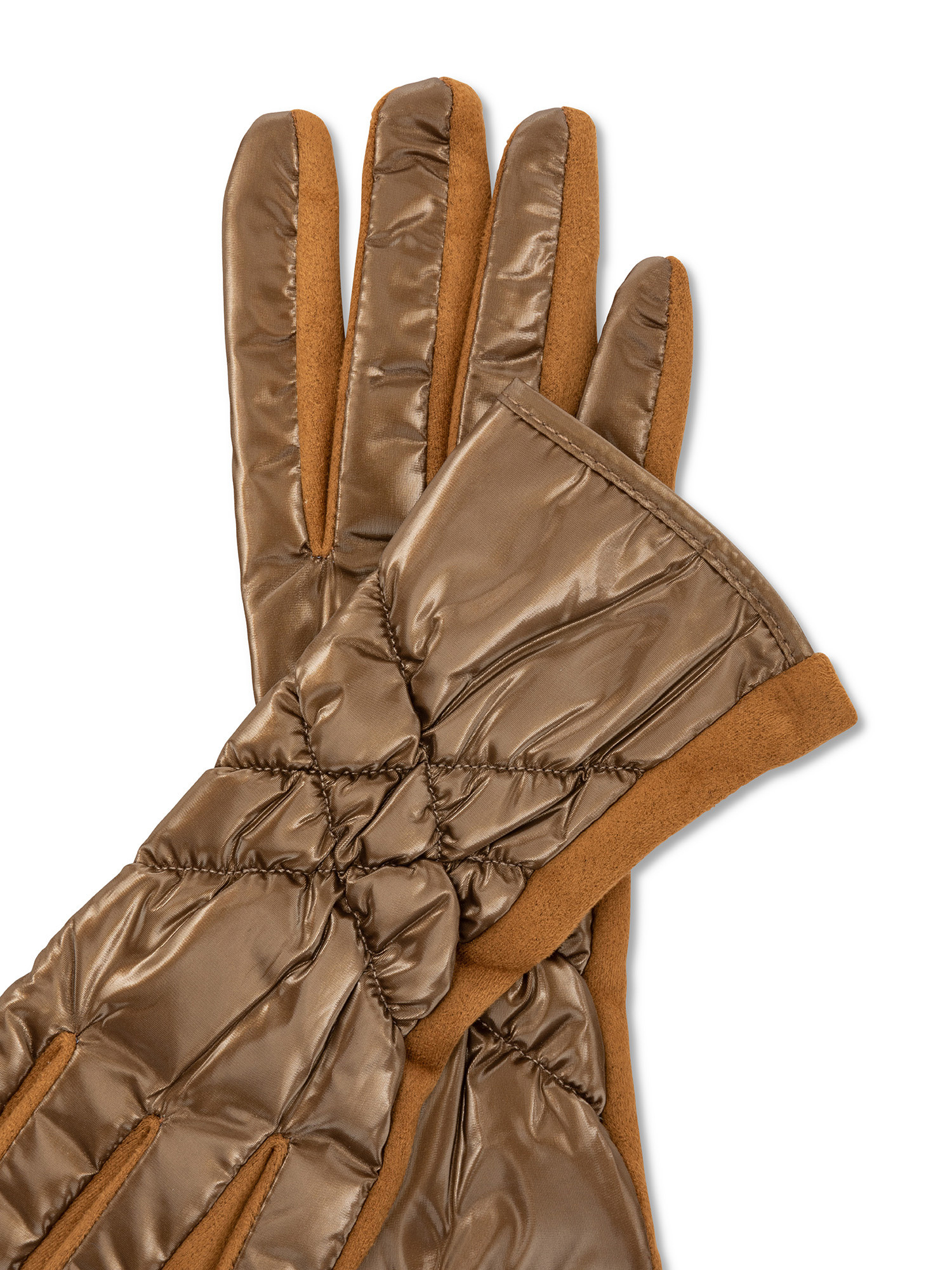 Koan - Quilted gloves, Brown, large image number 1
