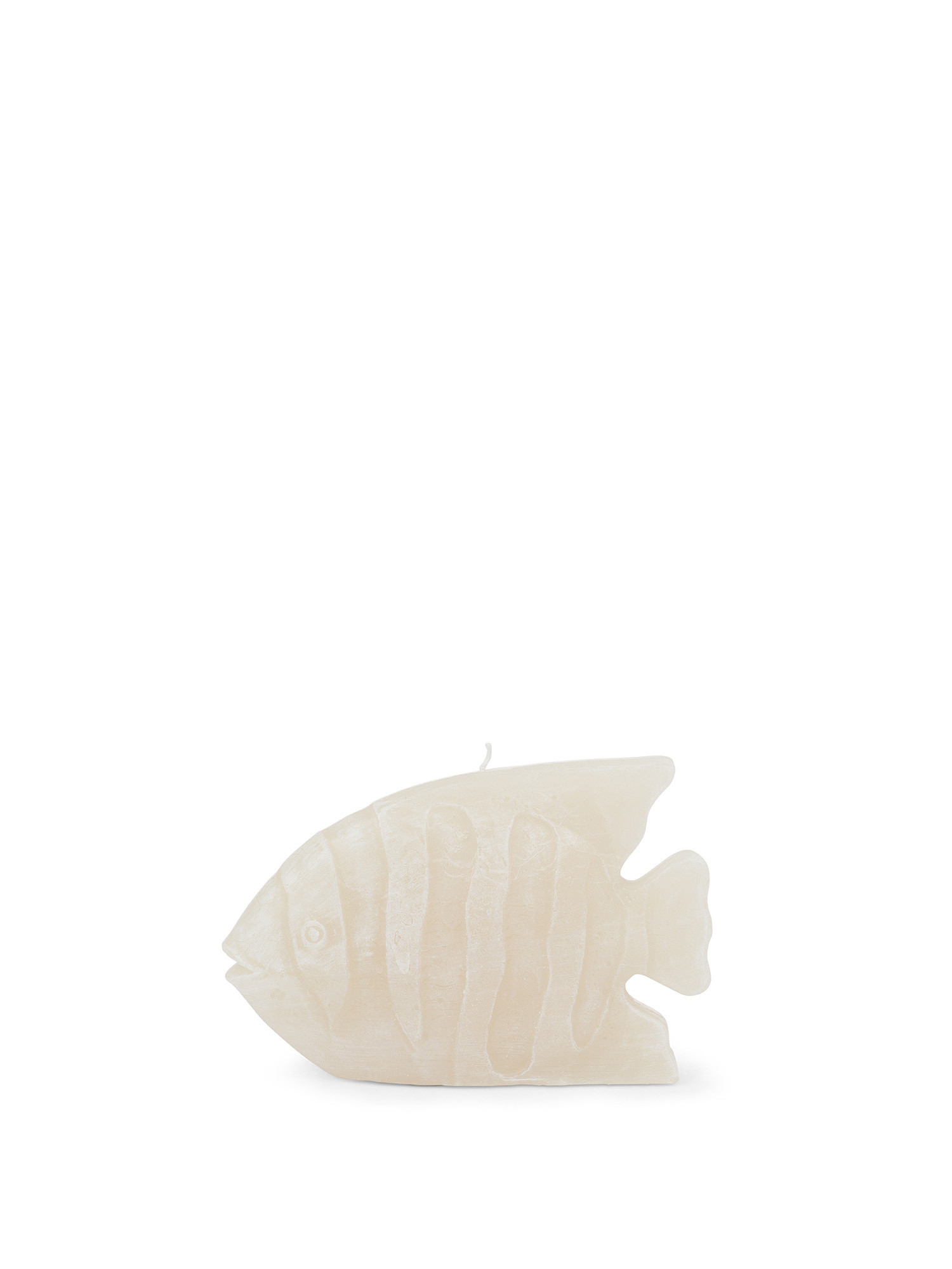 Handcrafted fish candle, White, large image number 0