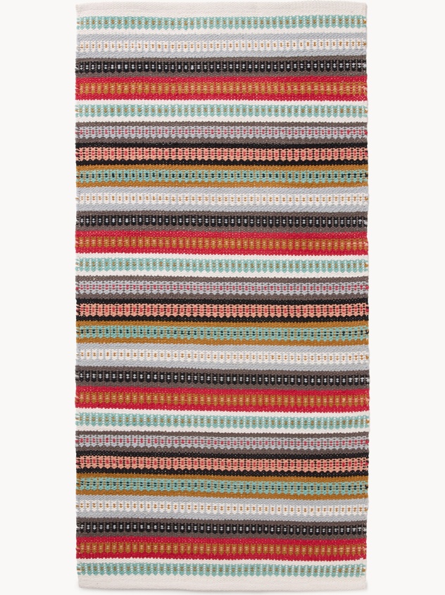 Striped woven cotton placemat