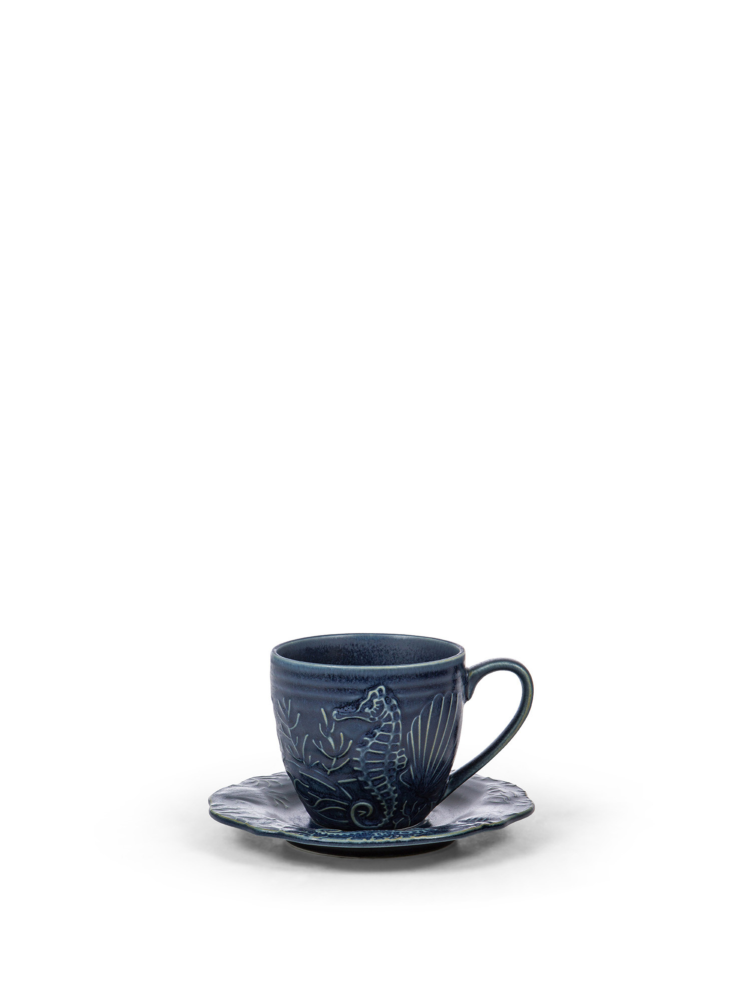 Blue porcelain tea cup, Dark Blue, large image number 0
