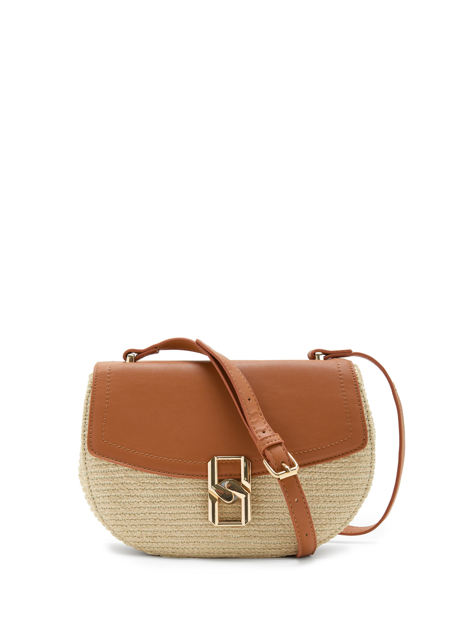Koan - Straw shoulder bag, Light Brown, large image number 0