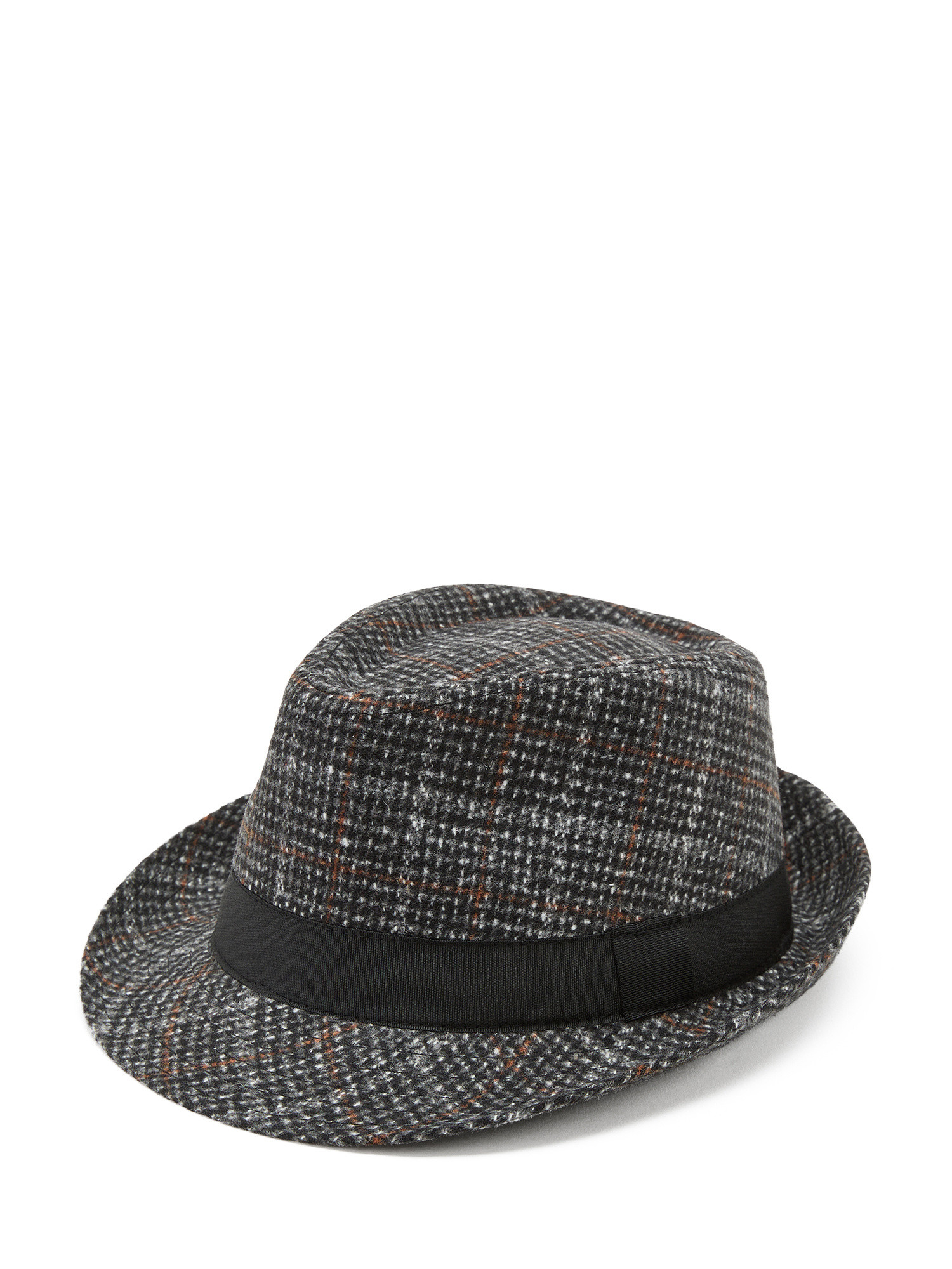 Luca D'Altieri - Tartan alpine hat, Black, large image number 0