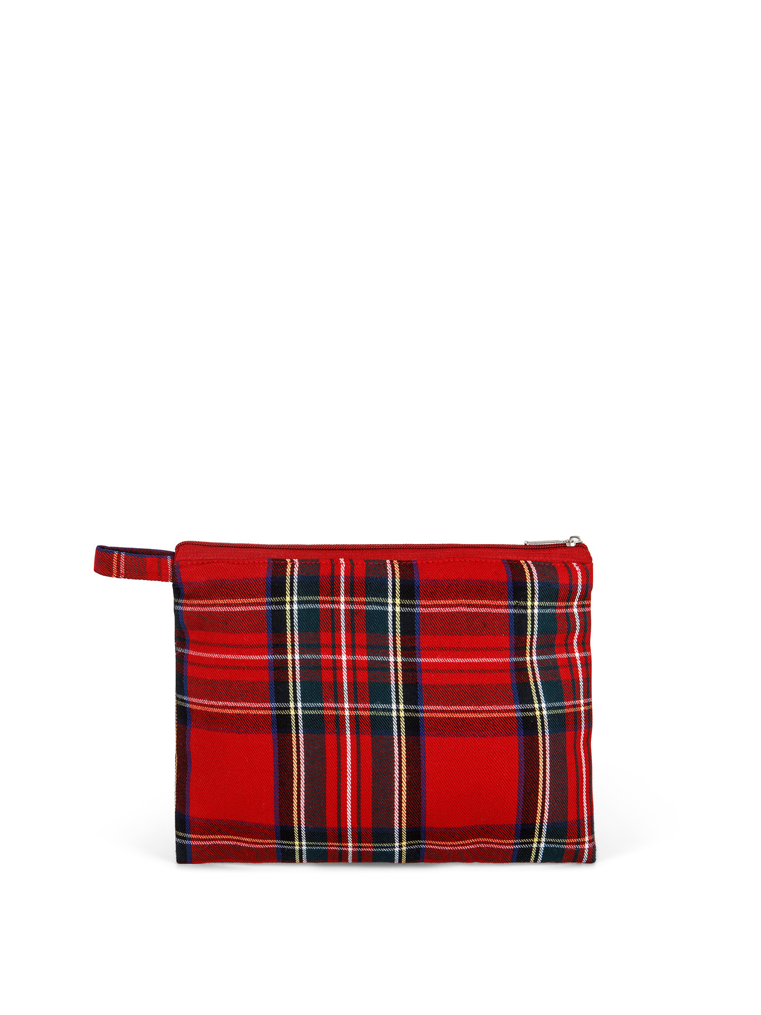 Tartan cotton twill case, Red, large image number 0
