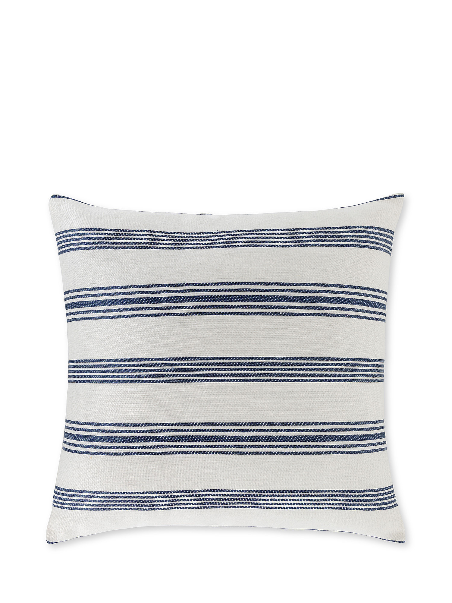 Striped jacquard cushion 50x50cm, Blue, large image number 0