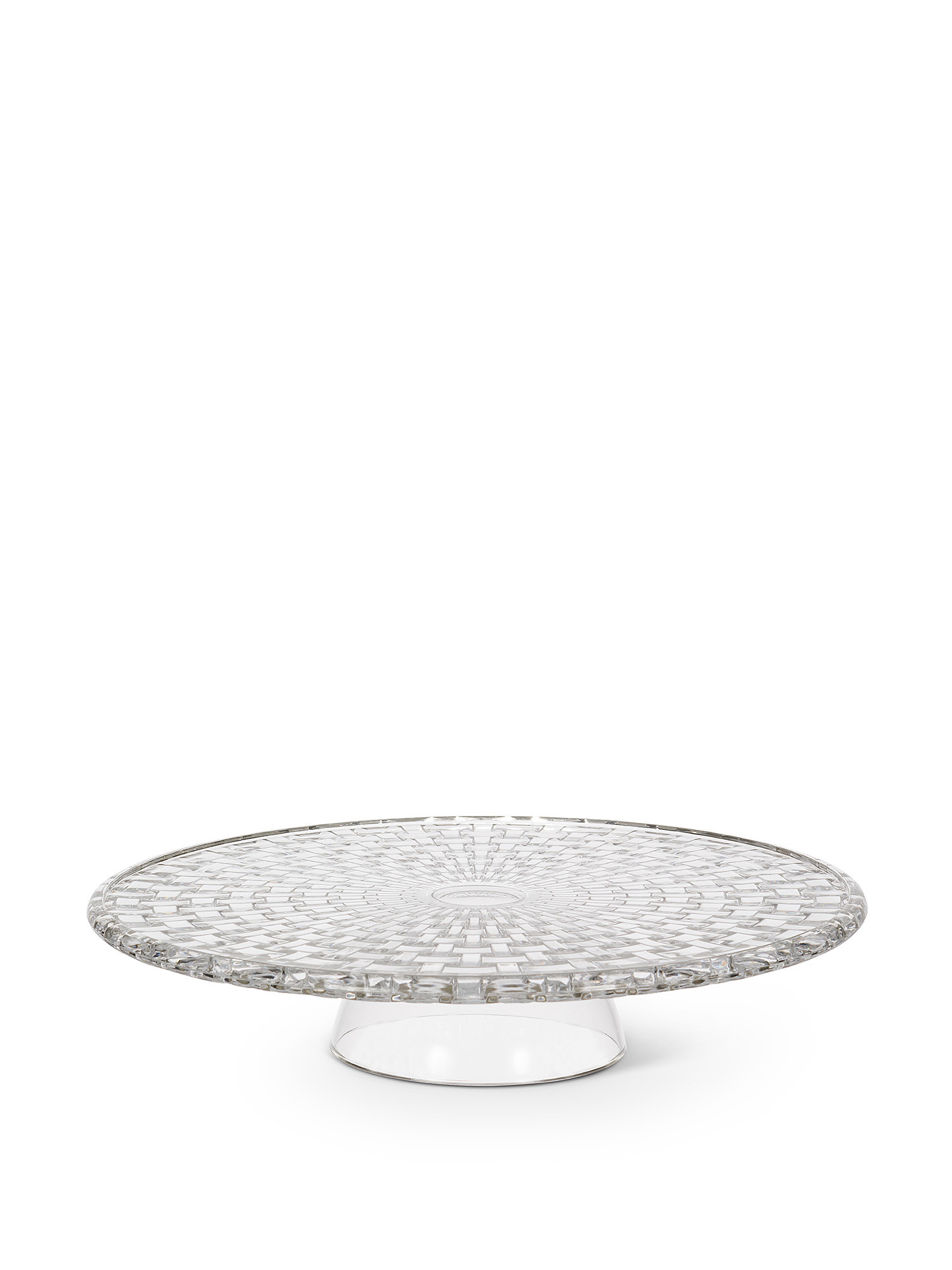 Glass cake stand, Transparent, large image number 0
