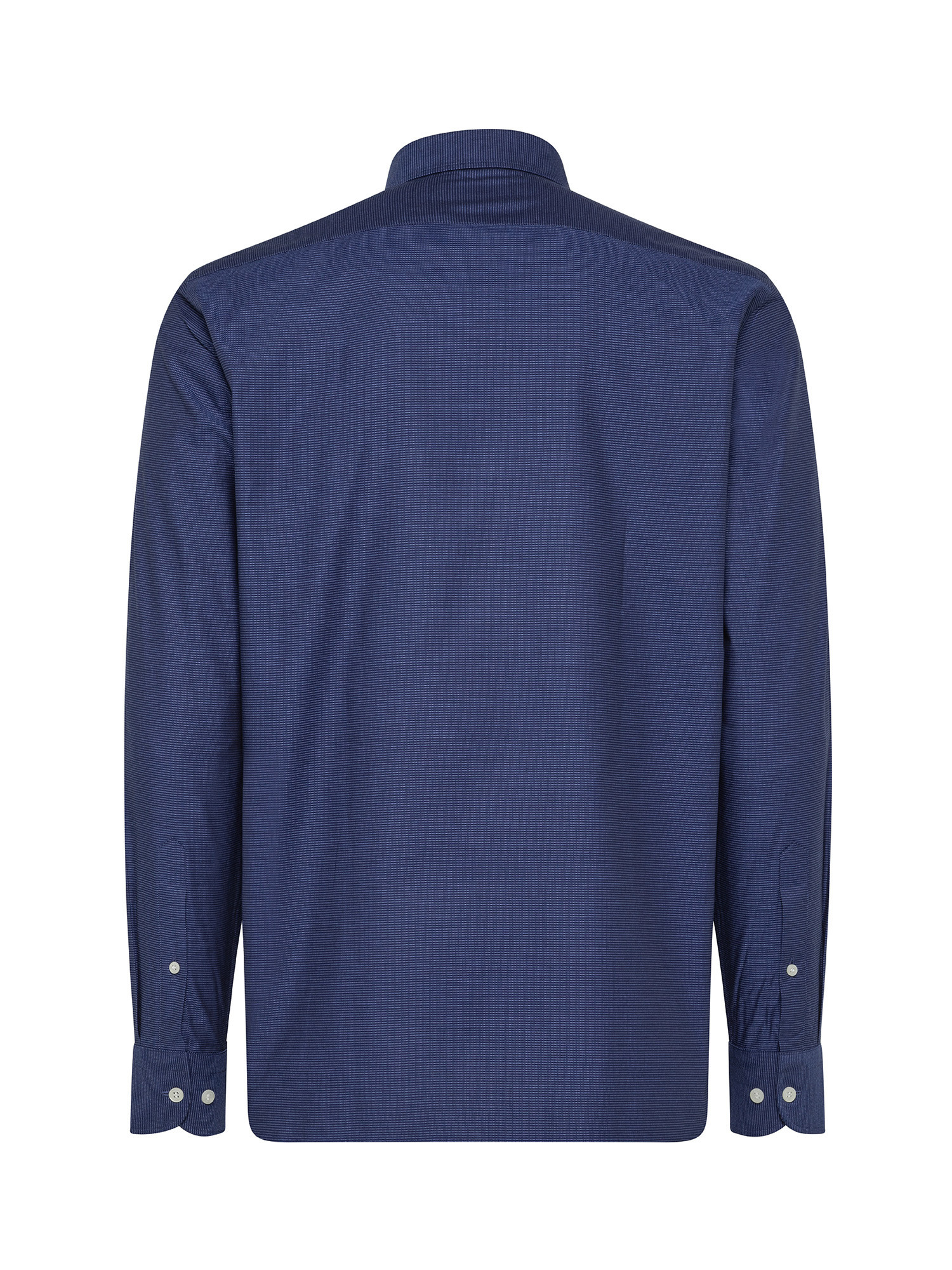 Basic tailor fit shirt in pure cotton, Blue, large image number 2