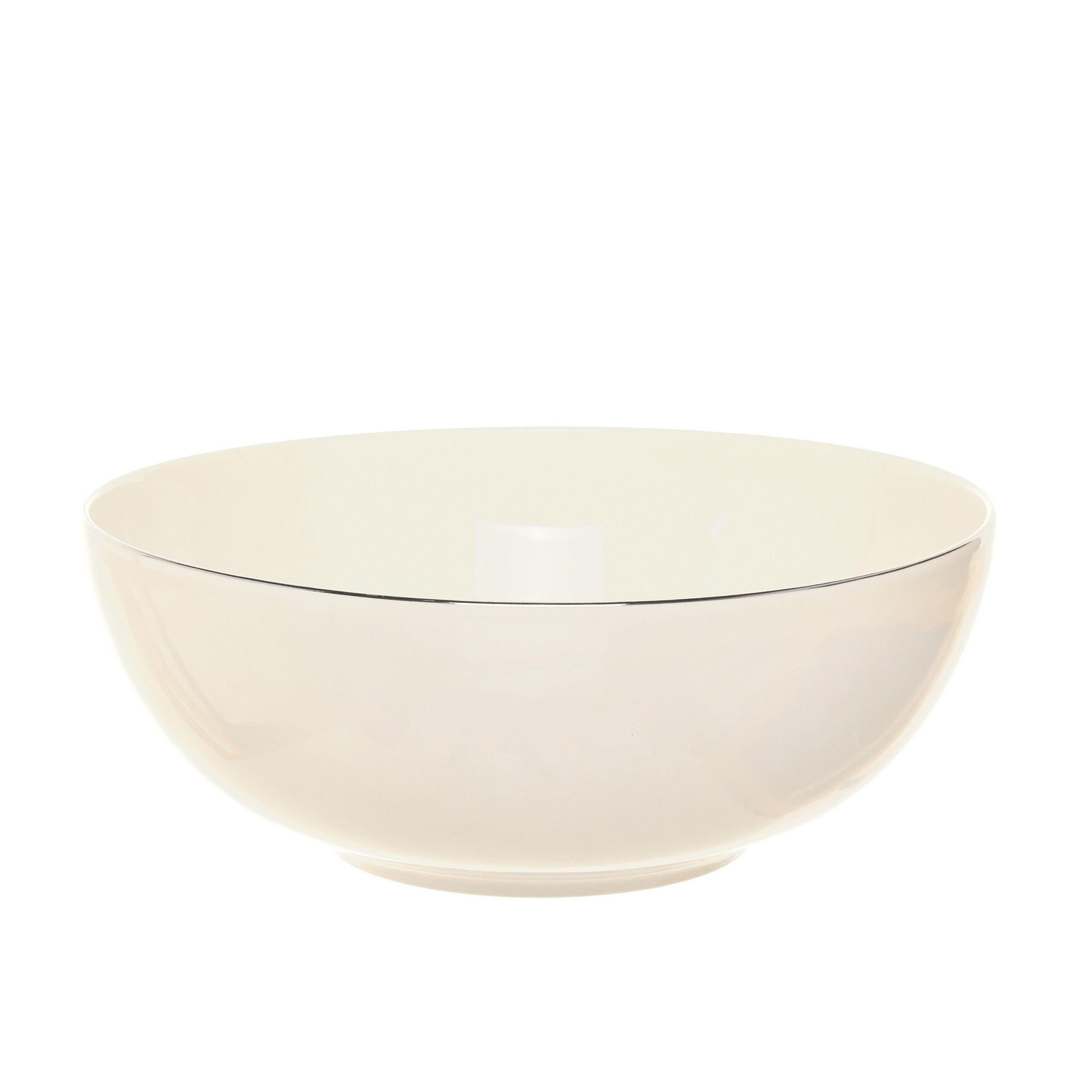 Roma new bone china salad bowl, White, large image number 0