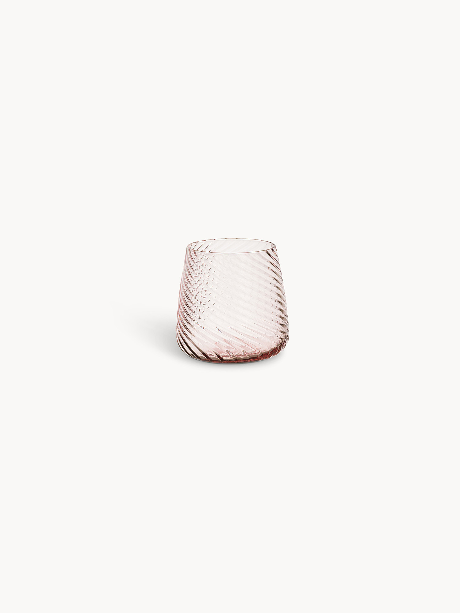 Bicchiere in vetro optical, Rosa chiaro, large image number 0