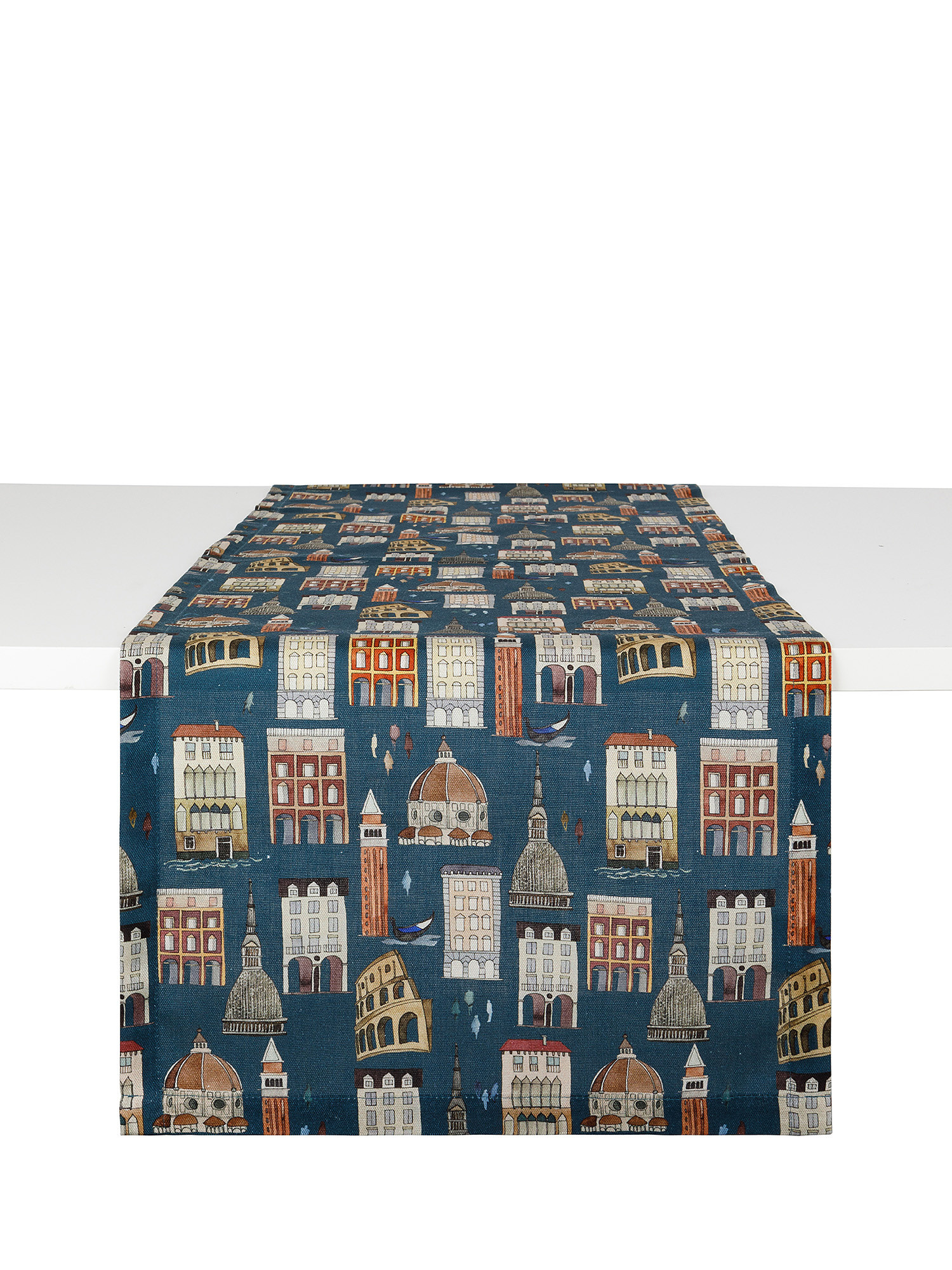 100% cotton table runner with monuments print, Multicolor, large image number 0