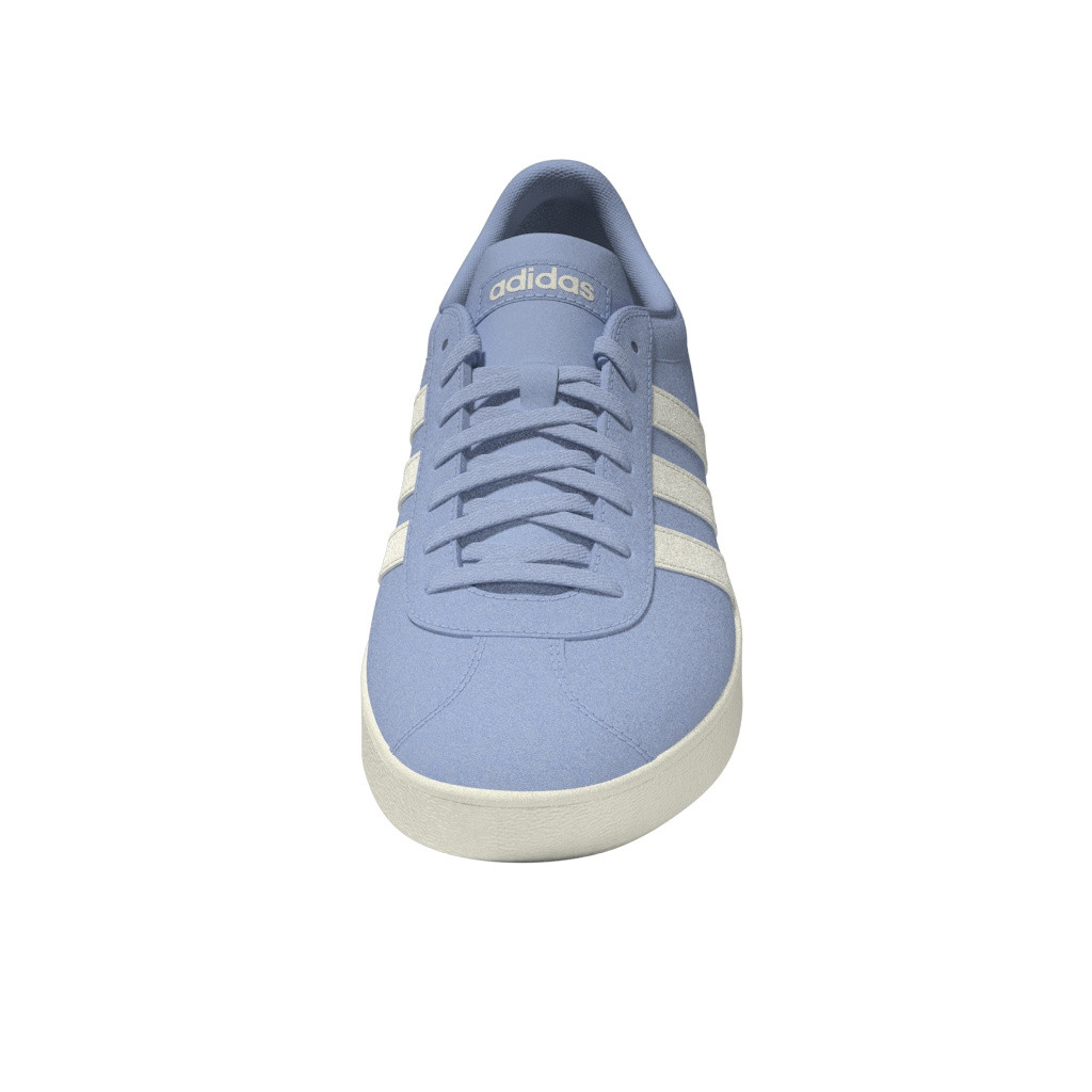 Adidas - VL Court 2.0 Suede Shoes, Light Blue, large image number 1