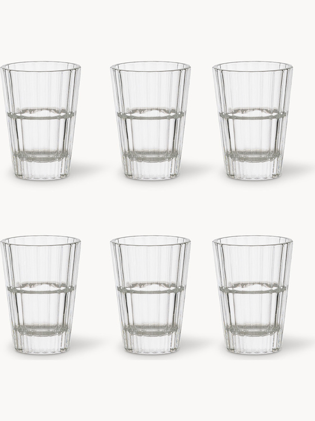 Set 6 bicchieri liquore in vetro Oxford