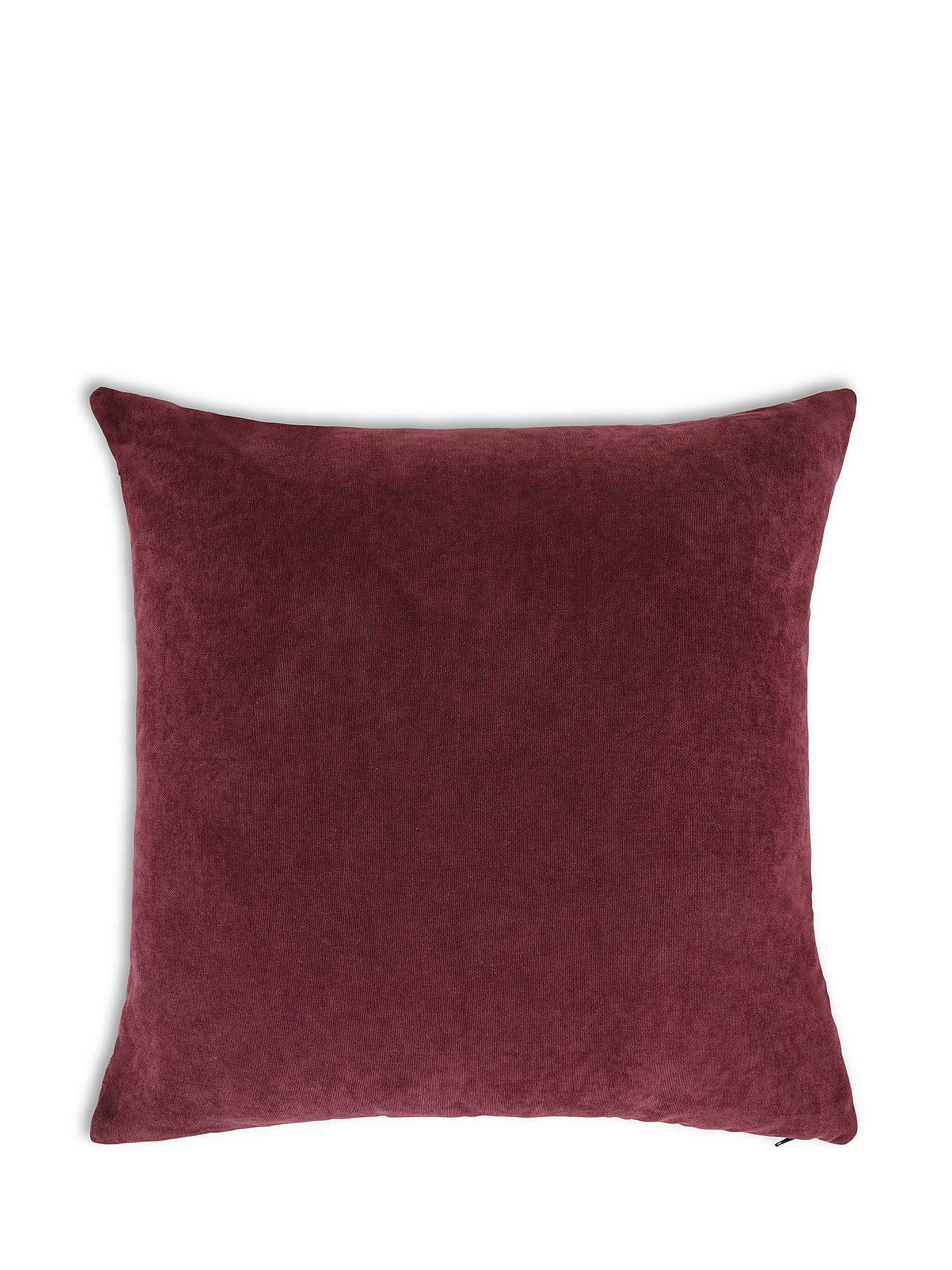 Embossed jacquard velvet cushion 45x45cm, Brown, large image number 1