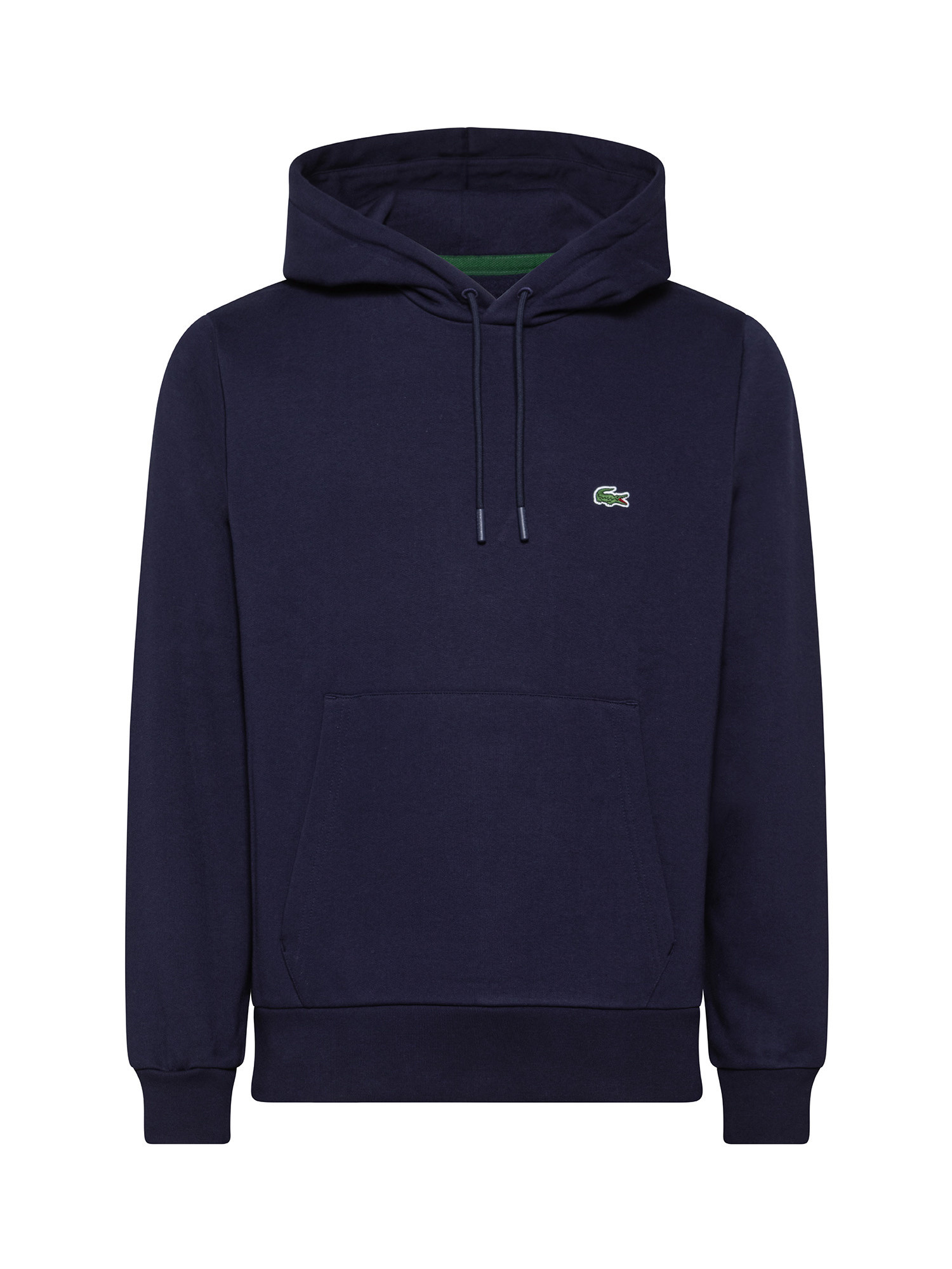 Lacoste - Organic cotton hoodie, Blue, large image number 0
