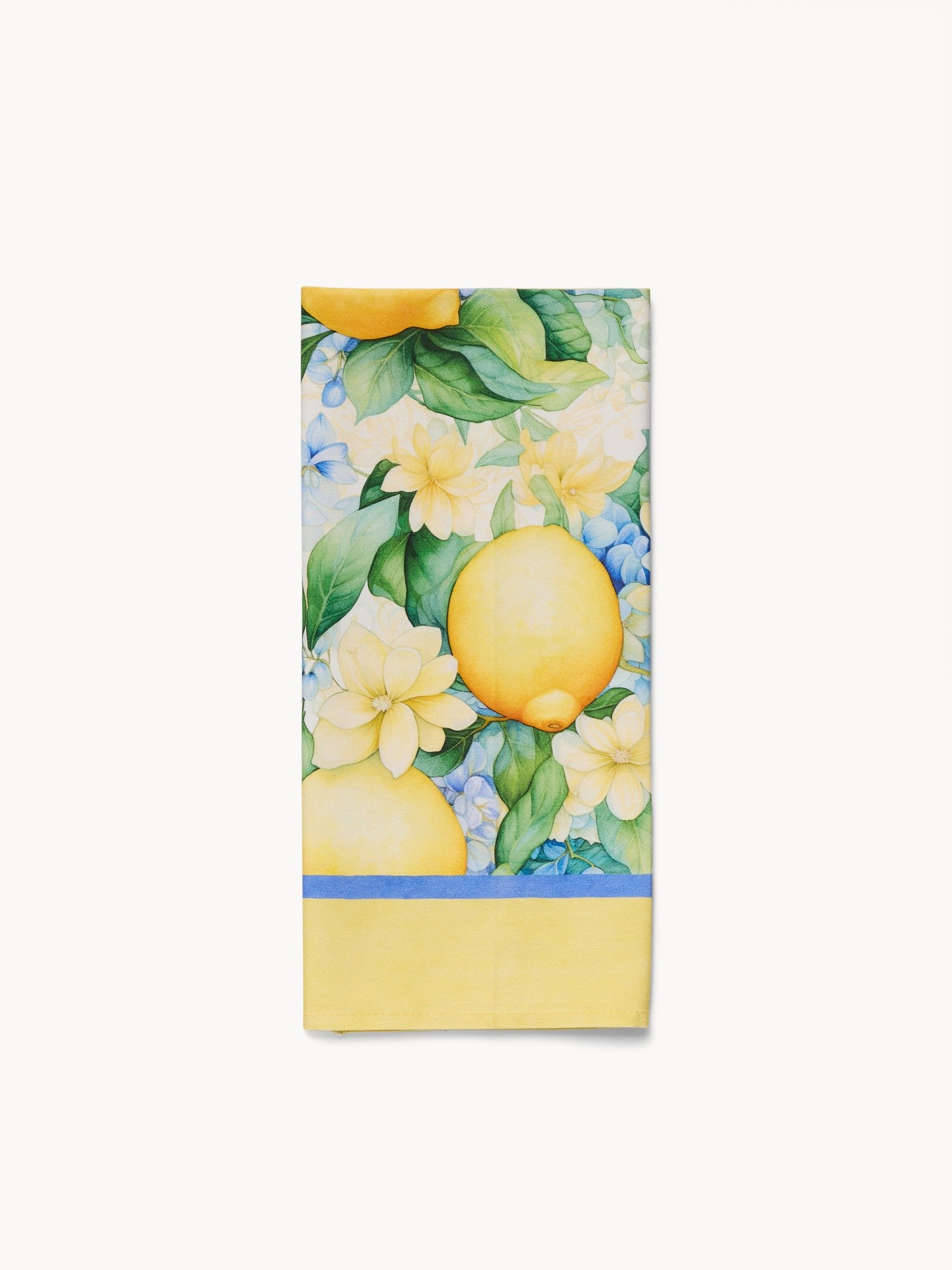 Limoni cotton tea towel by Tessiture Randi, Multicolor, large image number 0