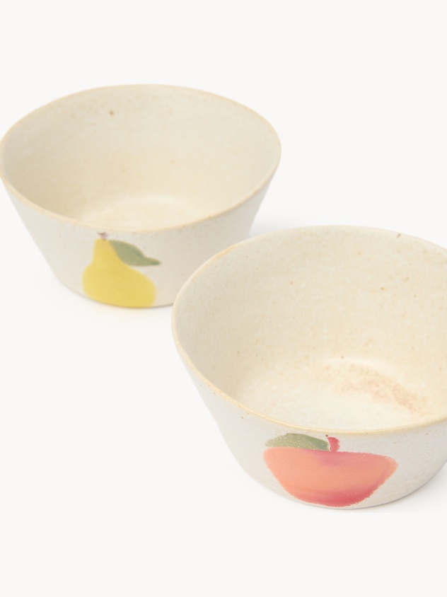 Ceramic small bowl with fruit motif