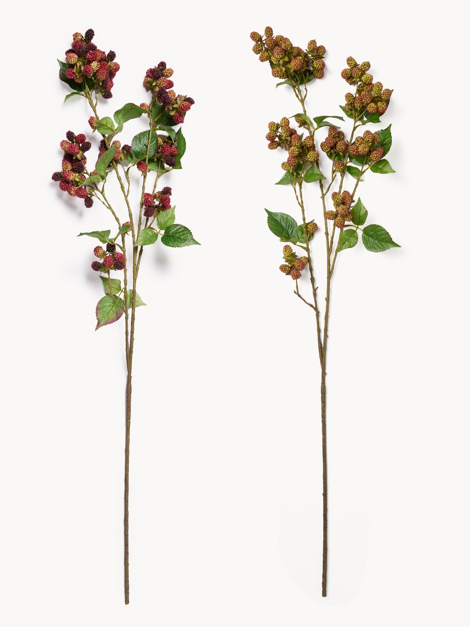 Artificial blackberry branch, Red, large image number 0