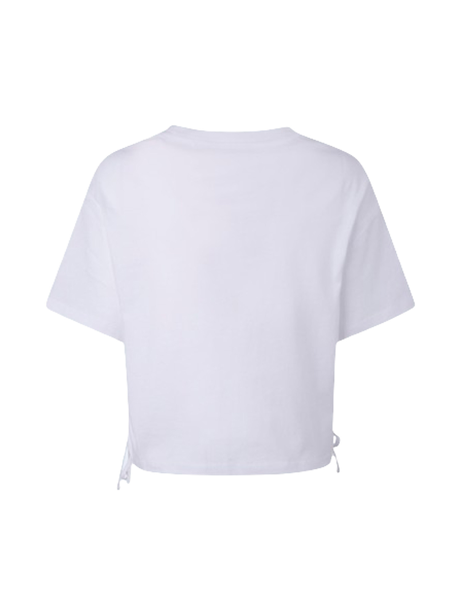 T-shirt con logo sul petto cara, Bianco, large image number 1