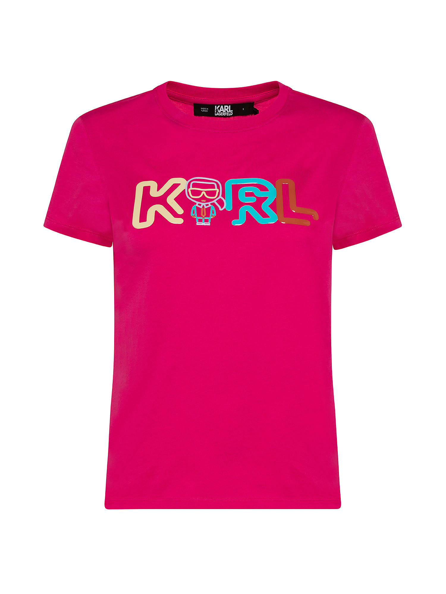 T-shirt Jelly Mini Karl Logo, Rosa fuxia, large image number 0