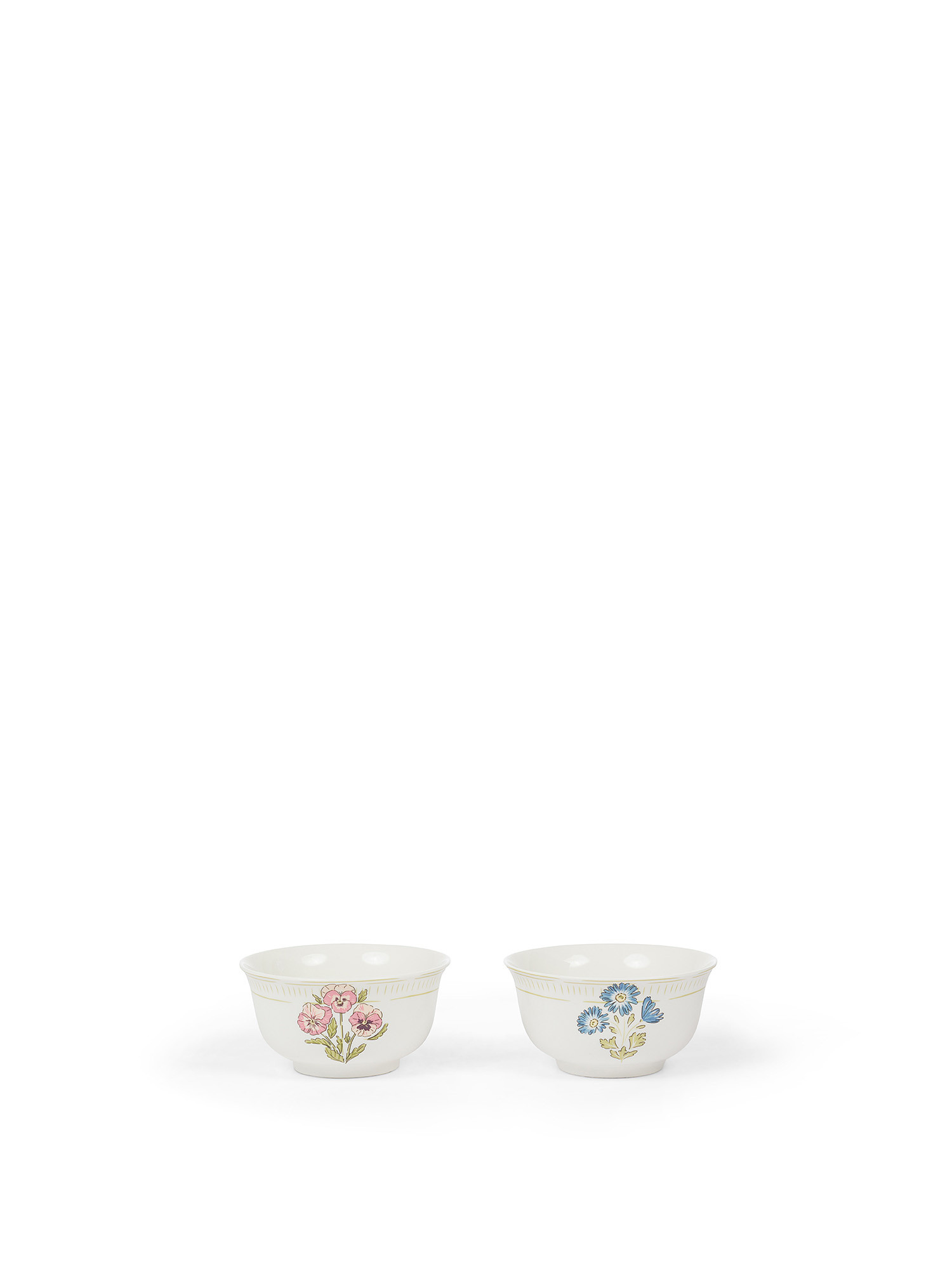 New bone china bowl with flower motif, Pink, large image number 0