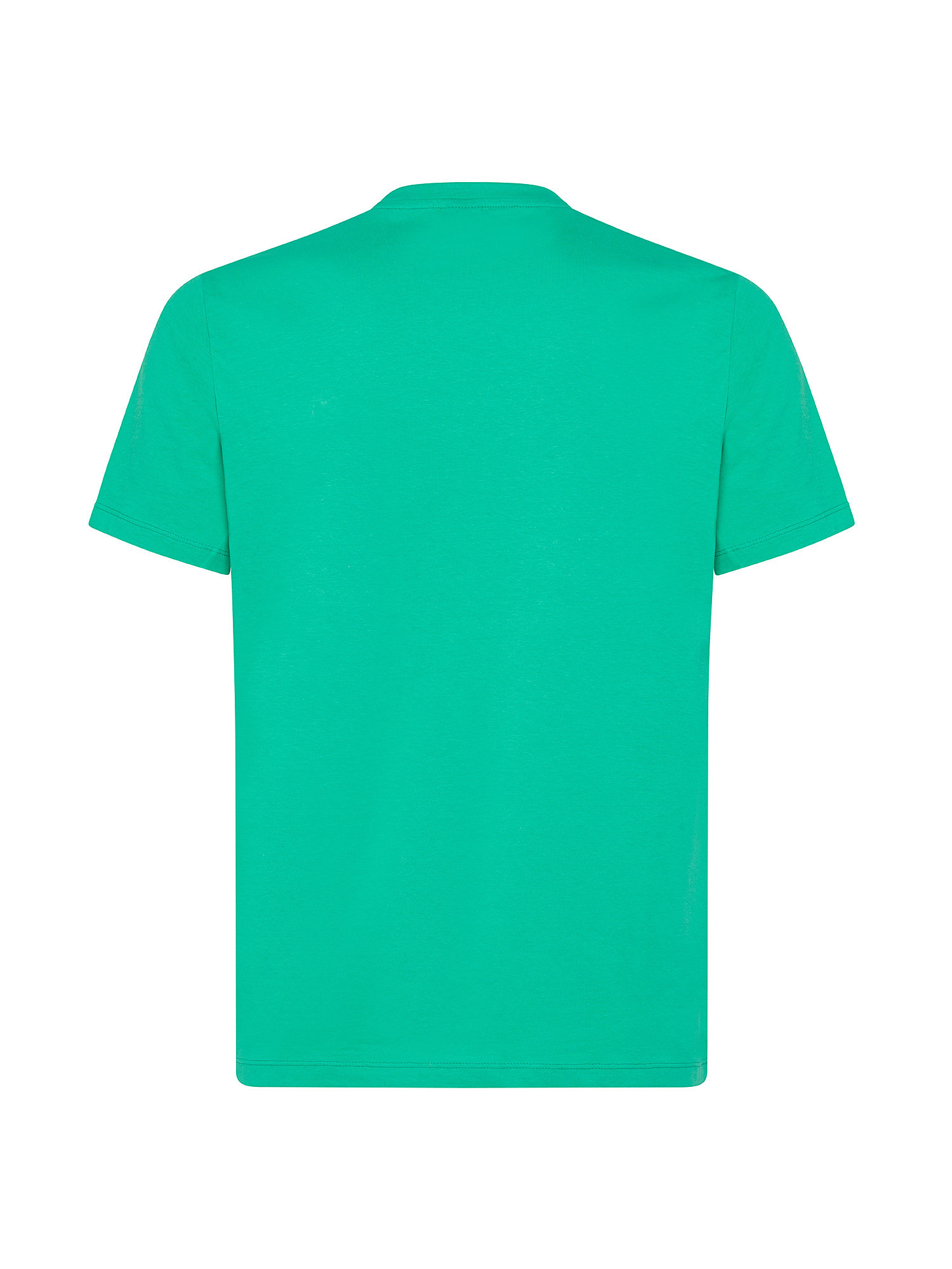 North Sails - Organic cotton jersey T-shirt with micrologo, Green, large image number 1