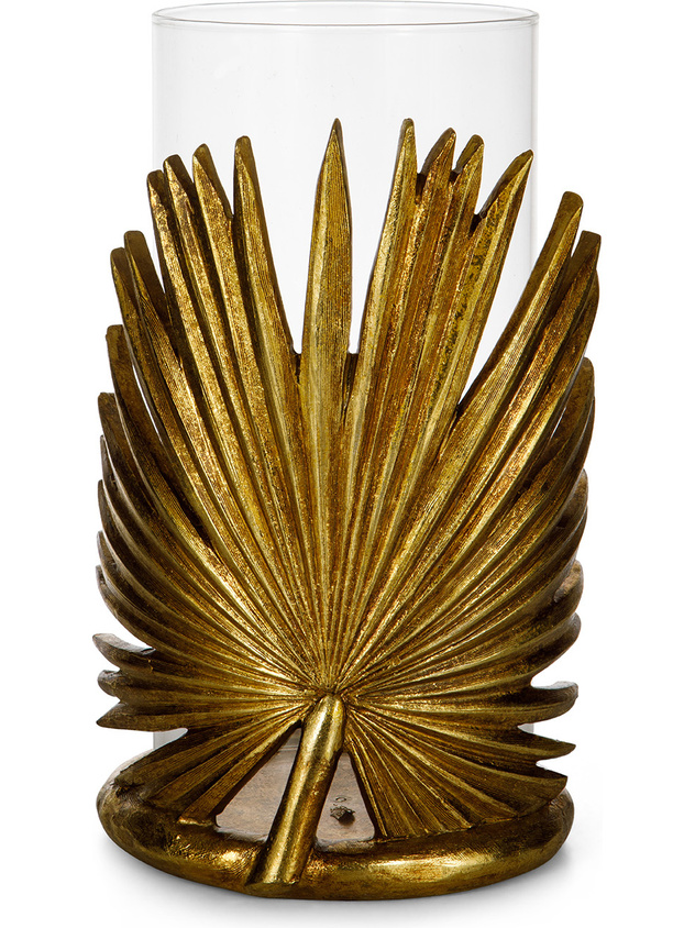 Windproof with golden palm leaf