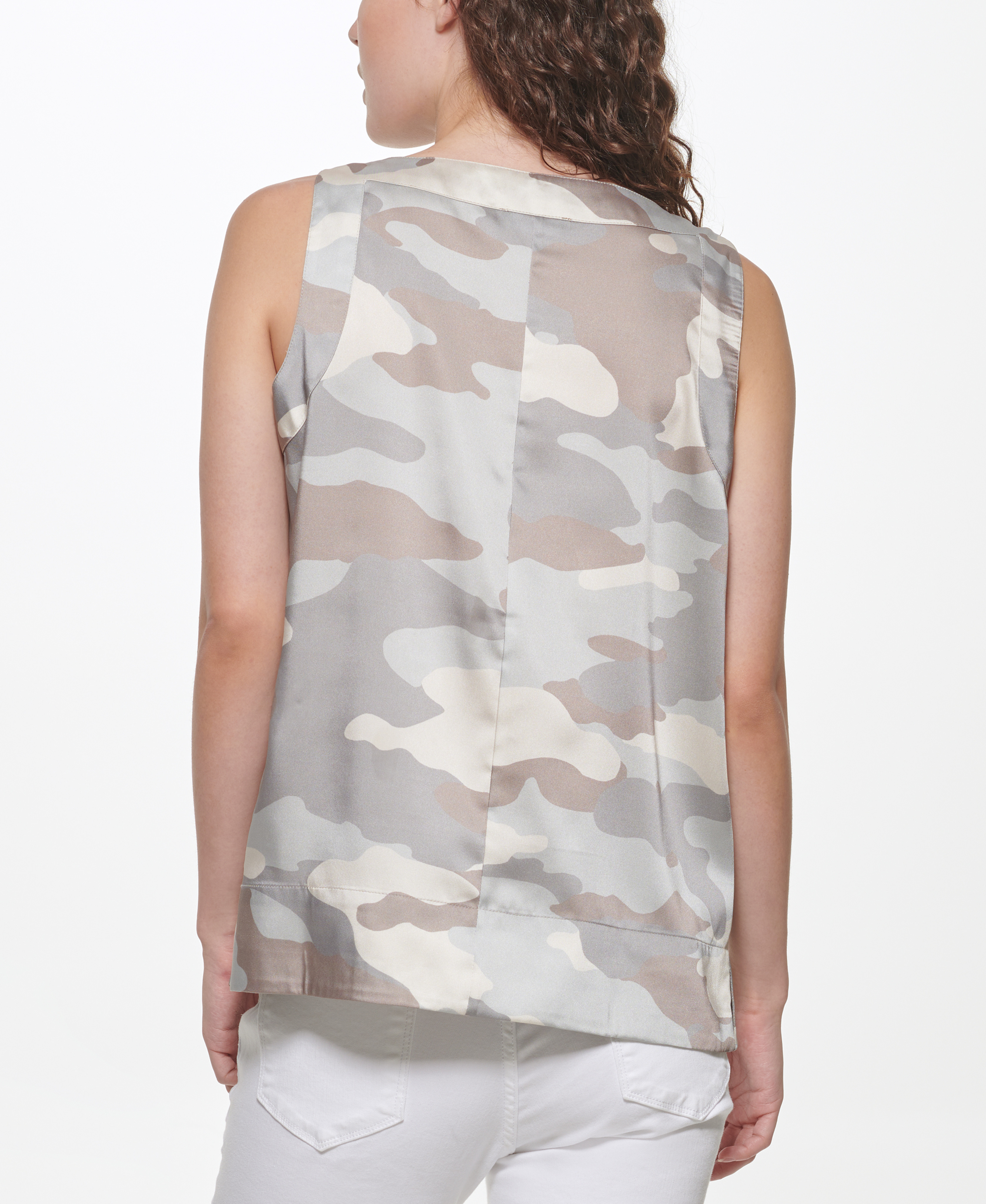 Top with print, Beige, large image number 4
