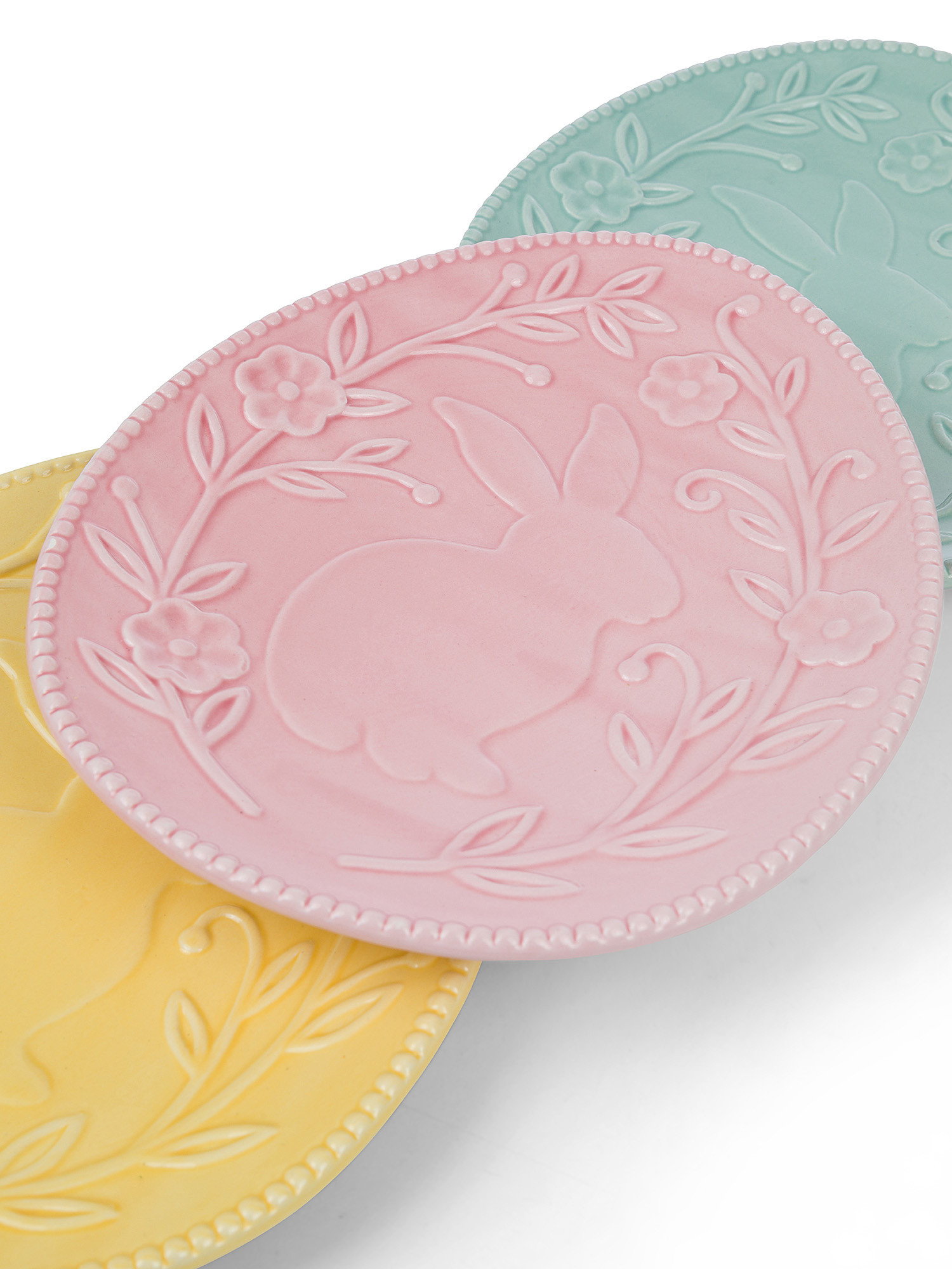 Piattino ceramica colorata a uovo, Multicolor, large image number 1