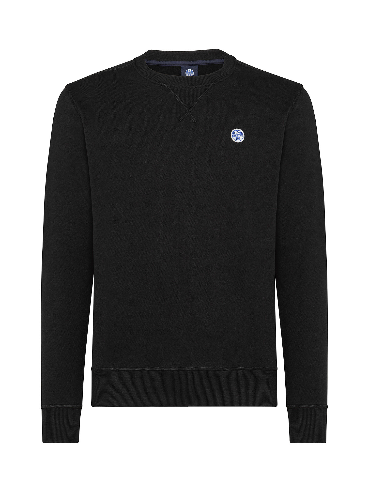 Organic cotton sweatshirt, Black, large image number 0