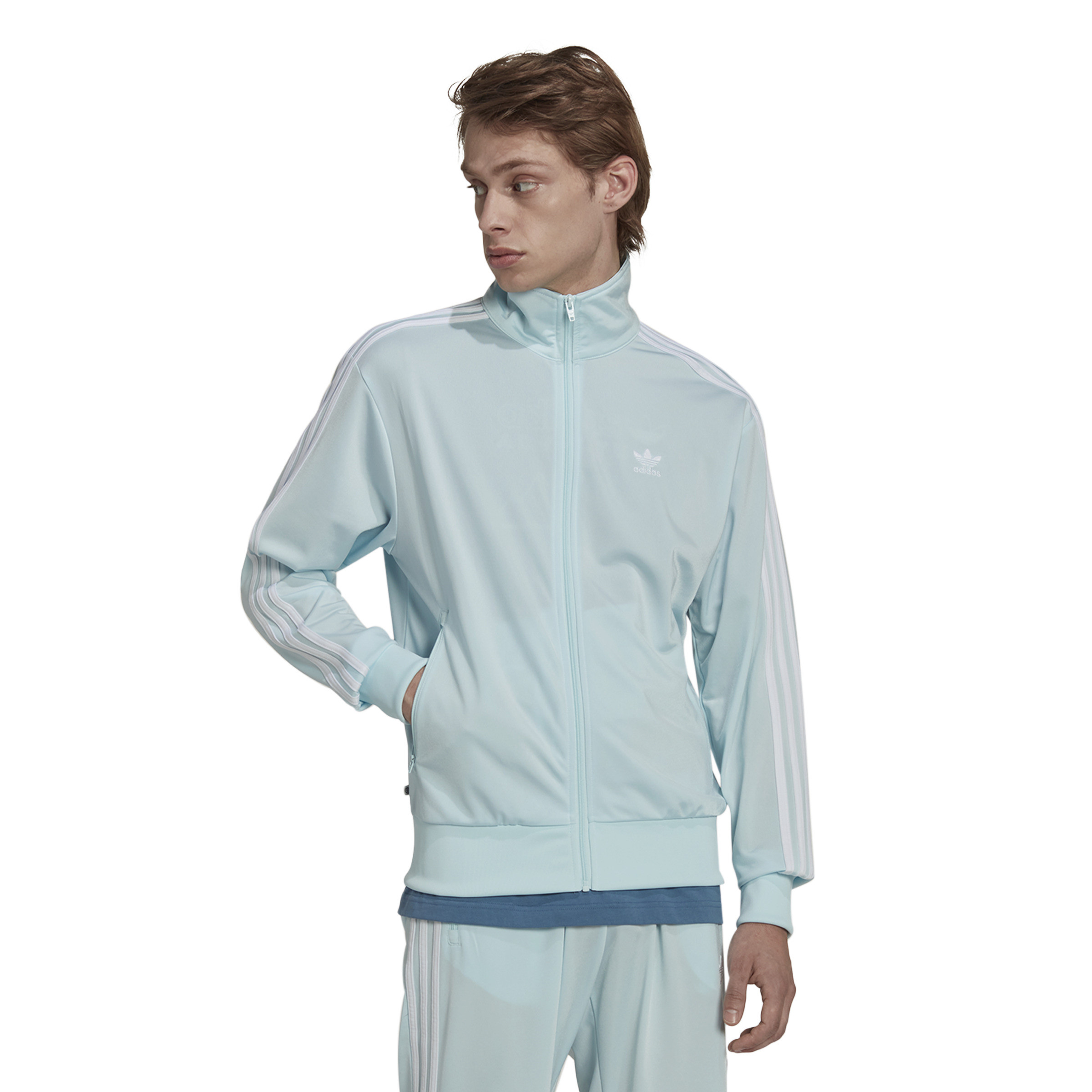 Adidas - Felpa con logo, Azzurro, large image number 1